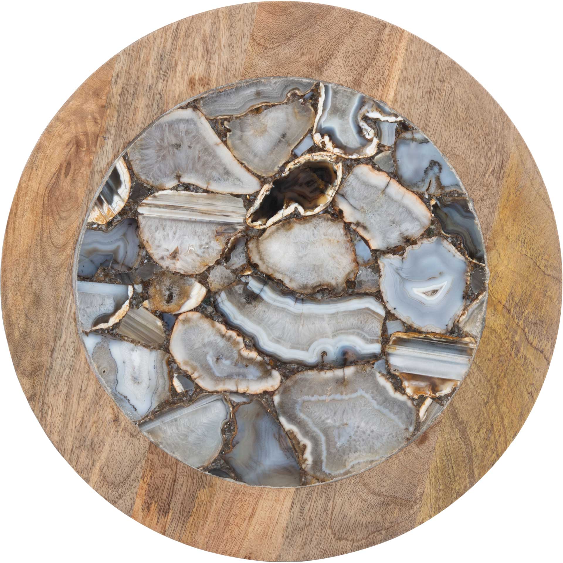 Gear Agate Side Table Black Agate - Image 3