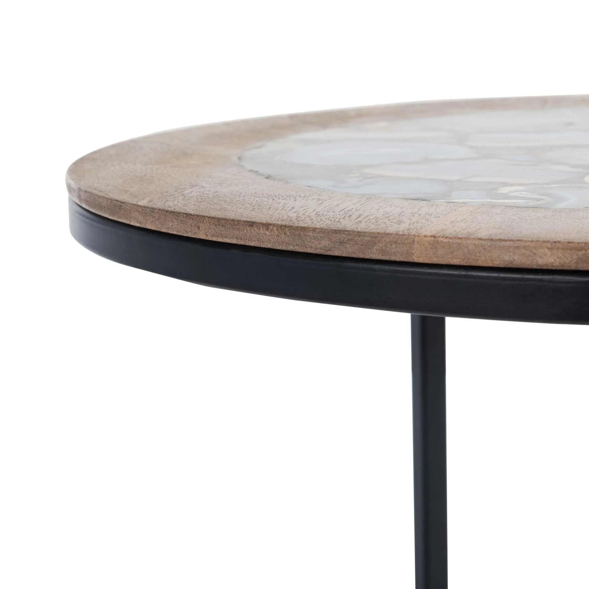 Gear Agate Side Table Black Agate - Image 4