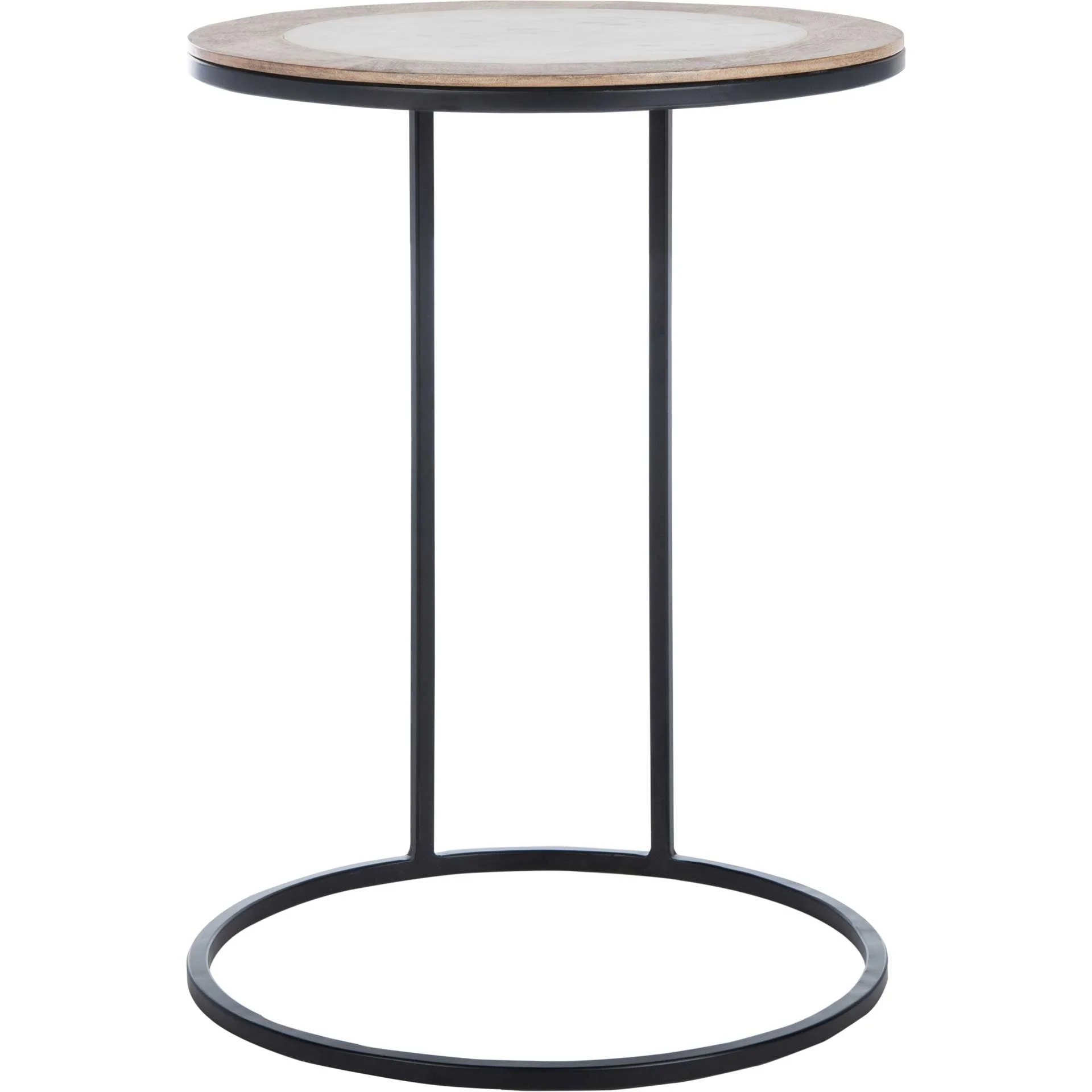Gear Agate Side Table White Marble - Image 2