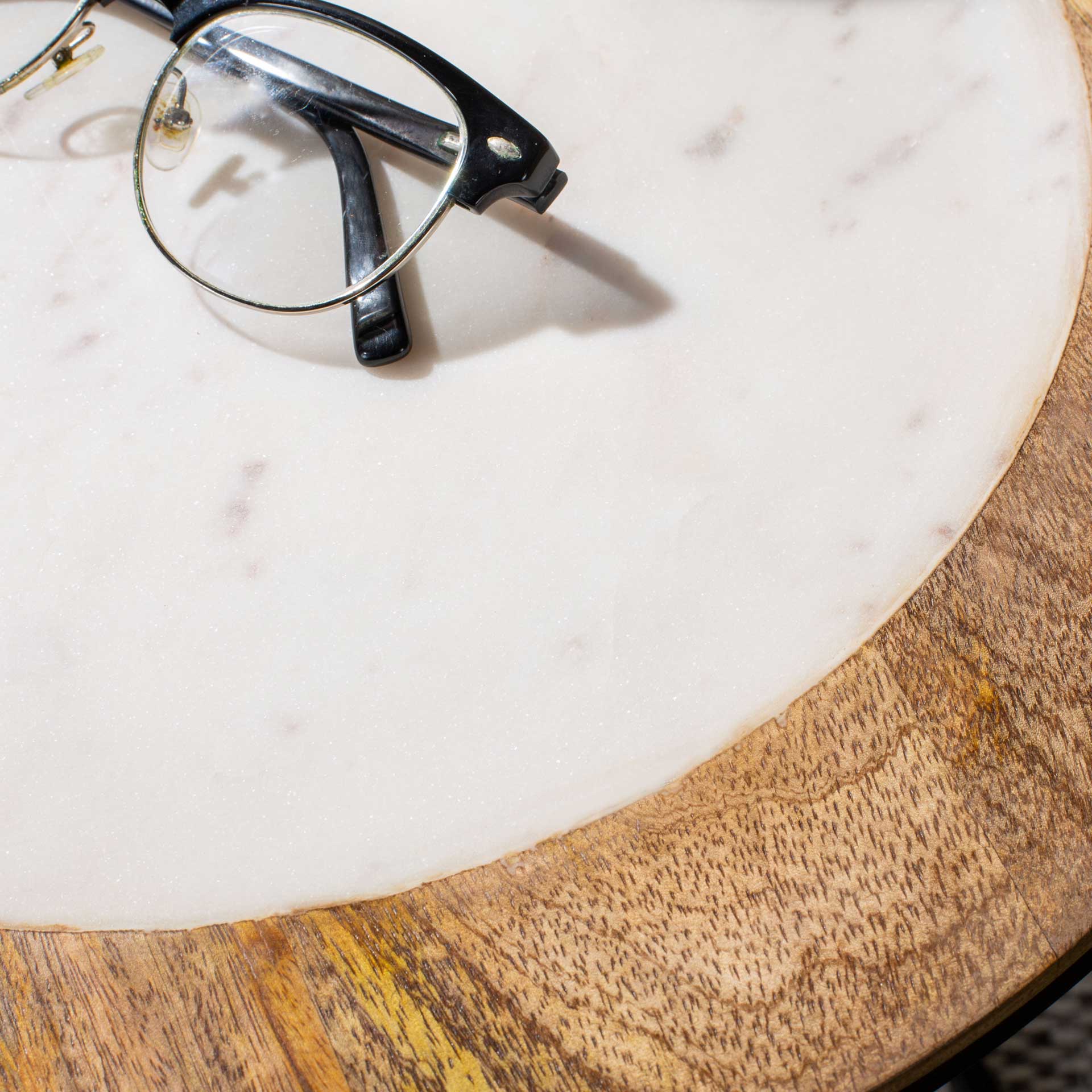 Gear Agate Side Table White Marble - Image 8