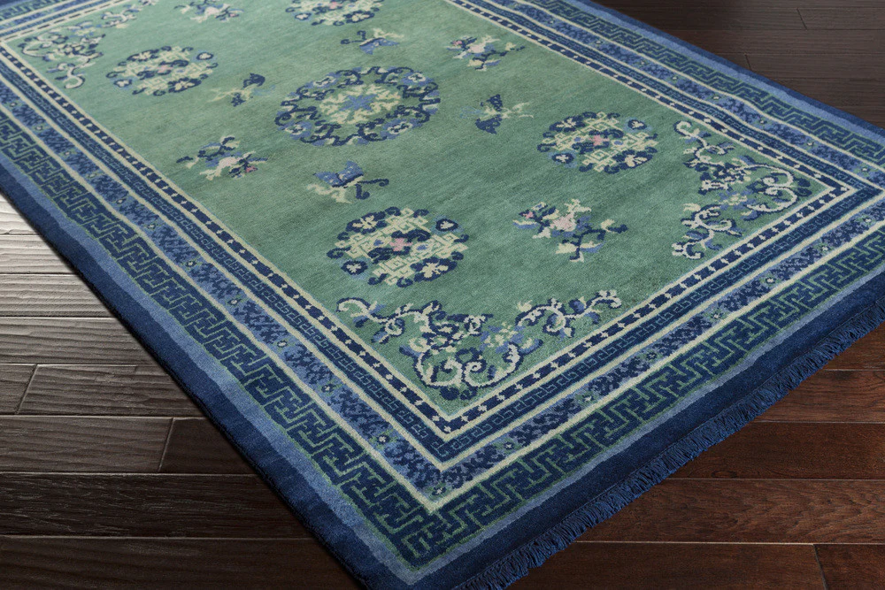 Geisha Forest/Navy Area Rug - Image 2