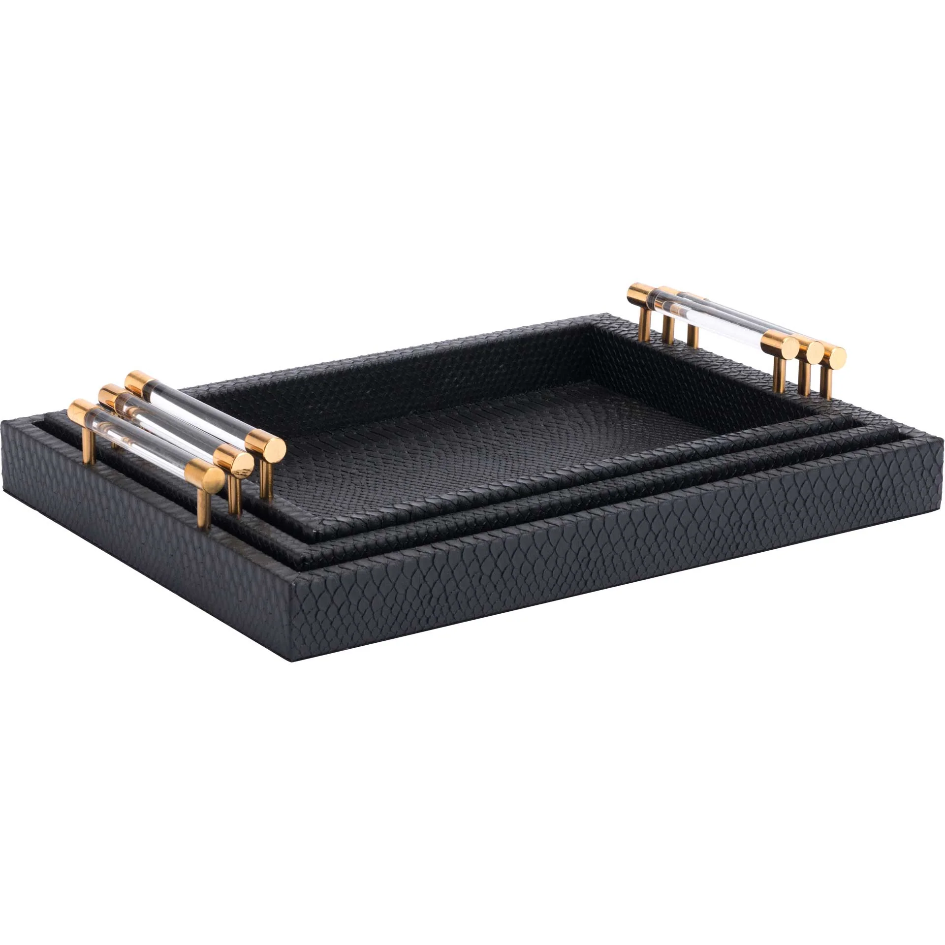 Gela Tray Black (Set of 3) - Image 2