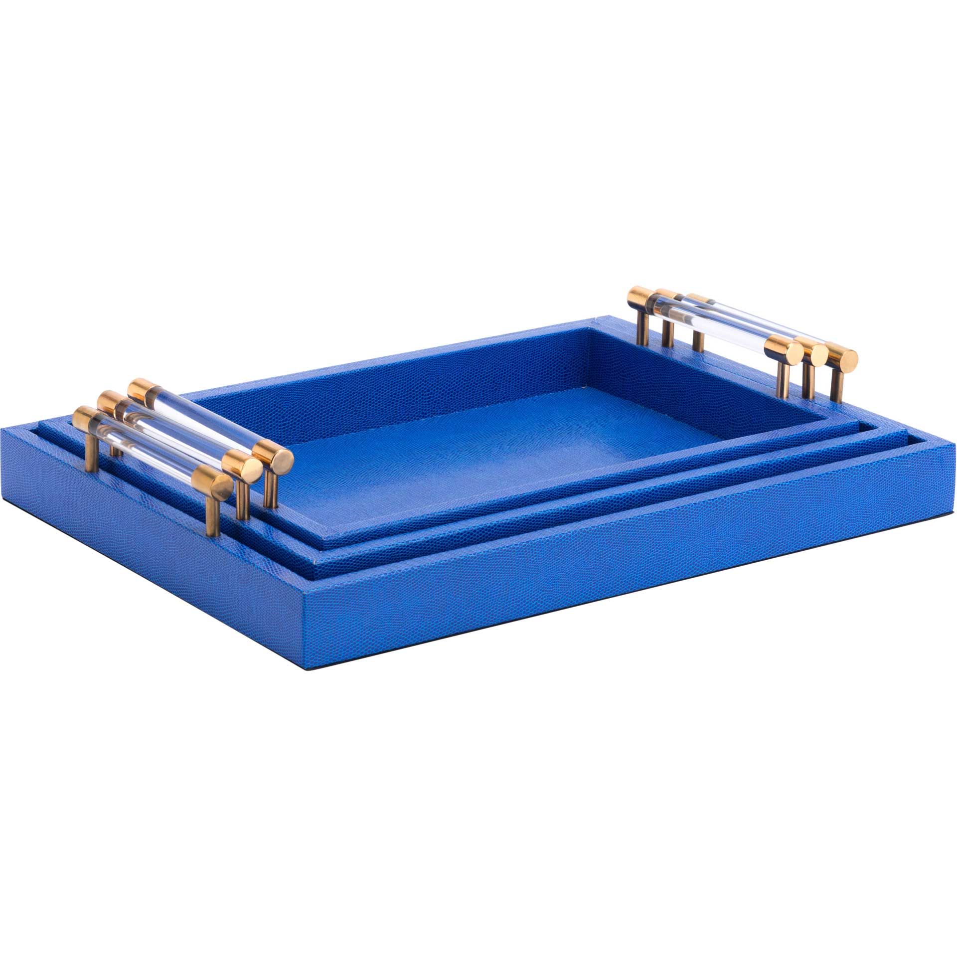 Gela Tray Blue (Set of 3) - Image 2