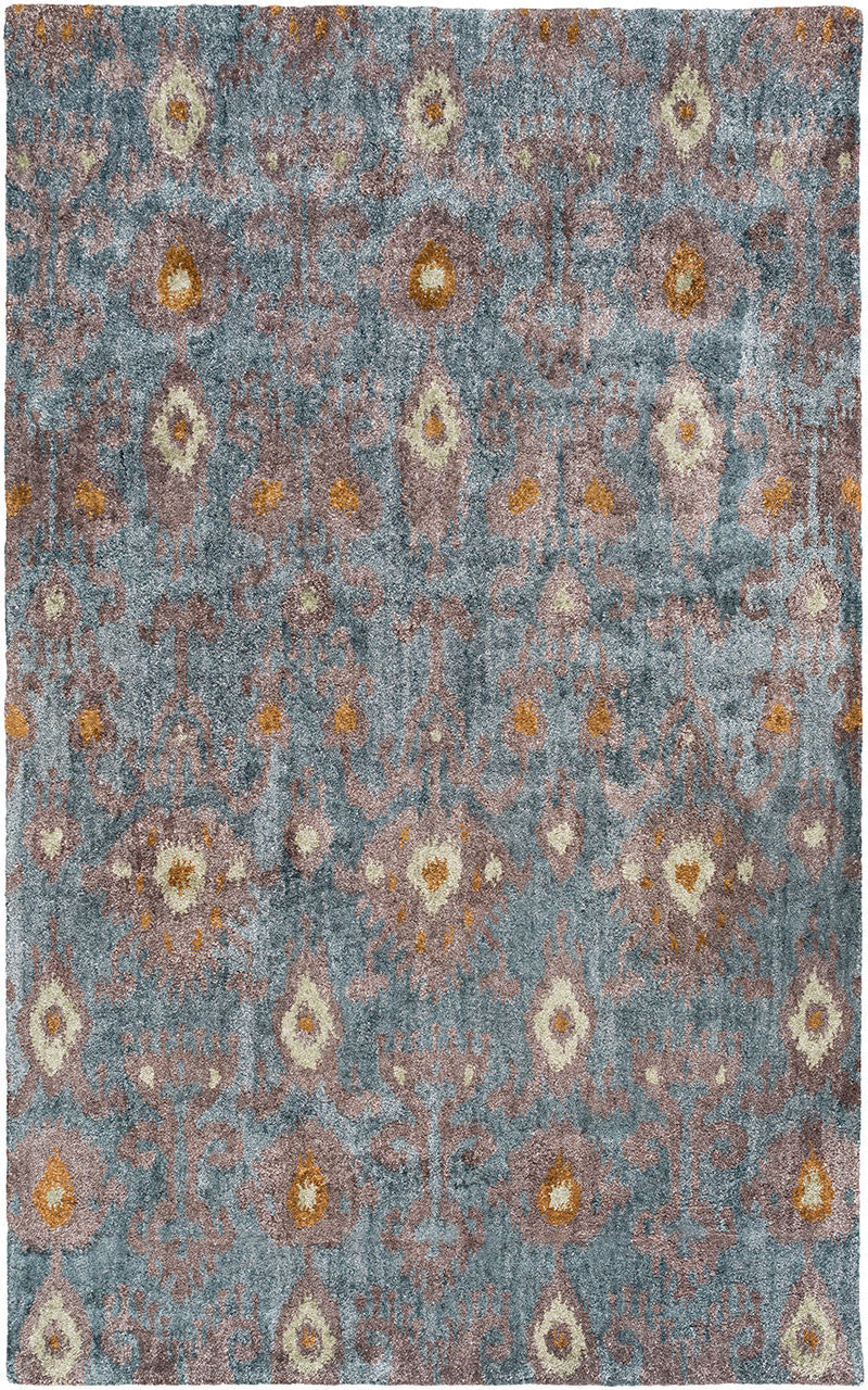Gemini Chocolate/Teal Area Rug - Image 2