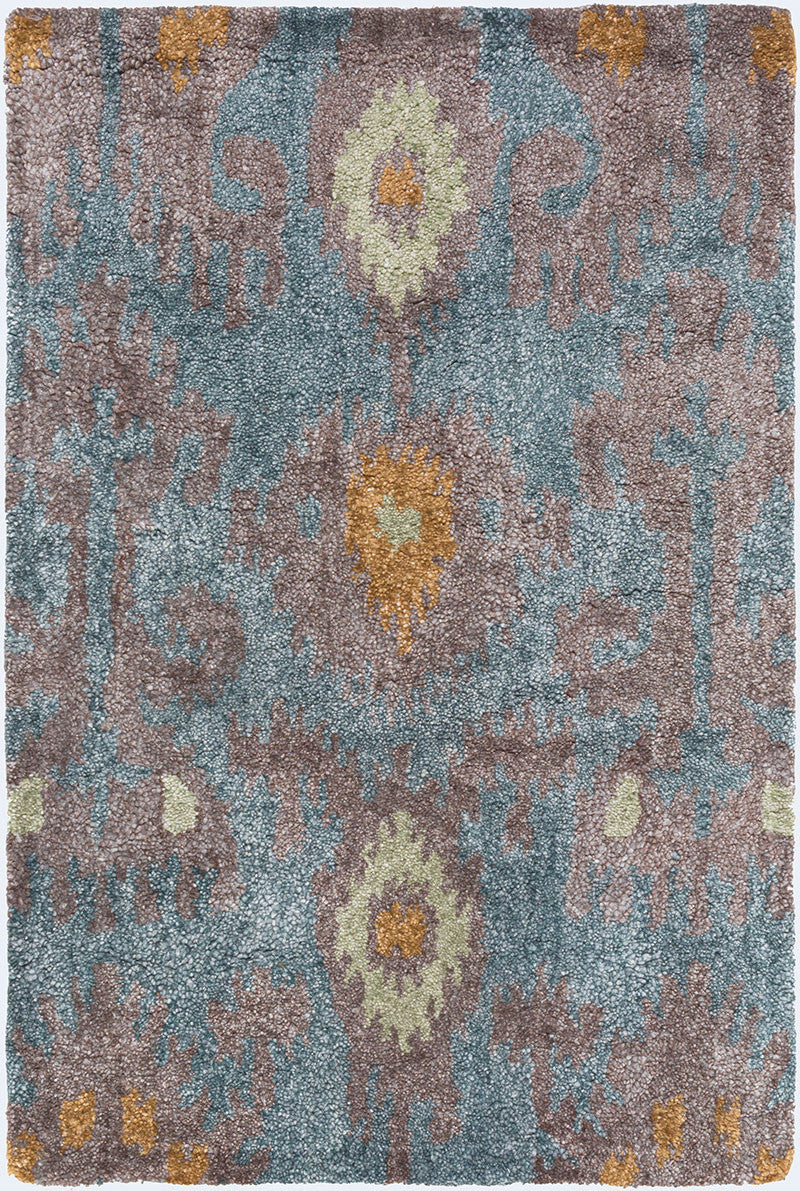 Gemini Chocolate/Teal Area Rug - Image 3