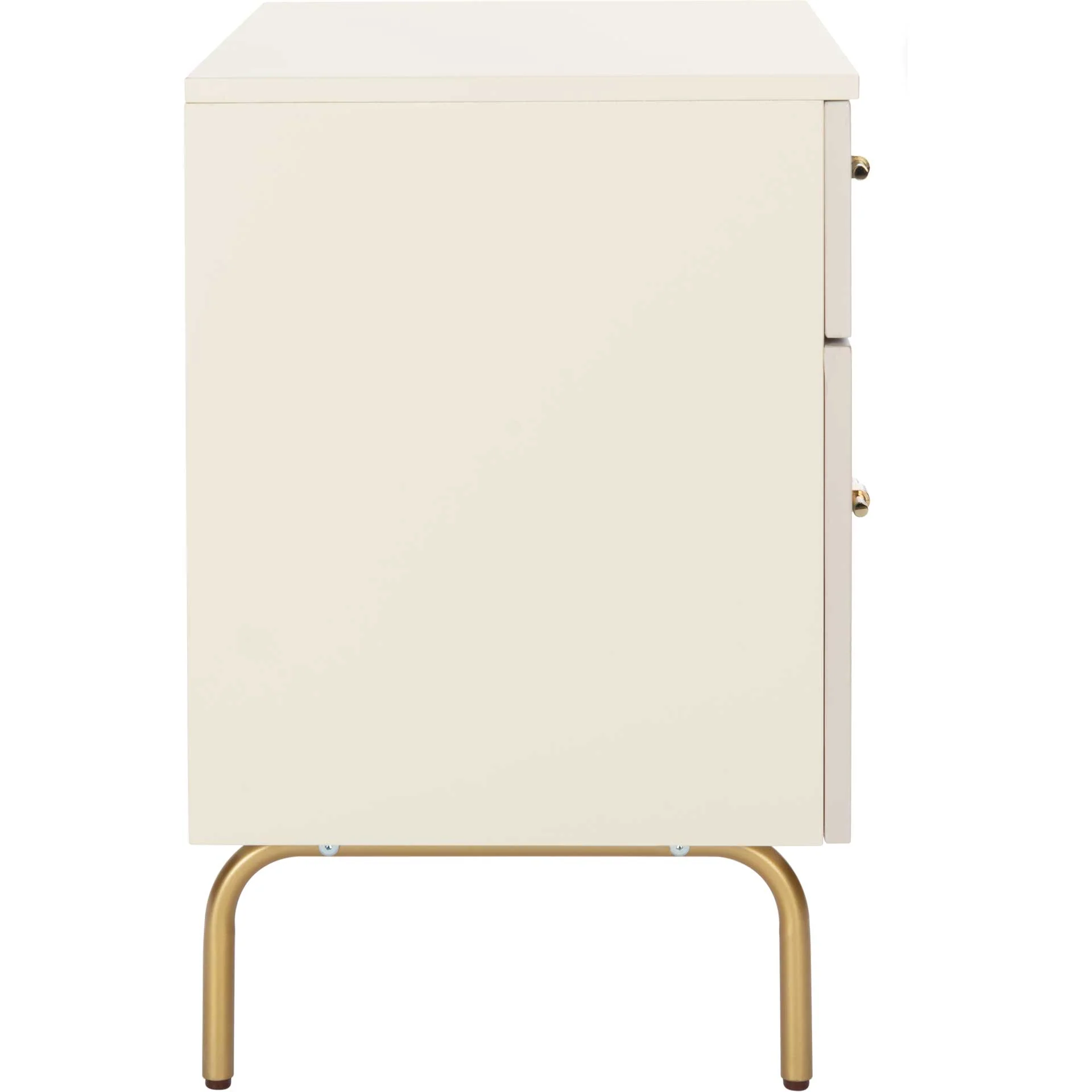 Gemma 2 Drawer Nightstand Cream/White Washed - Image 3