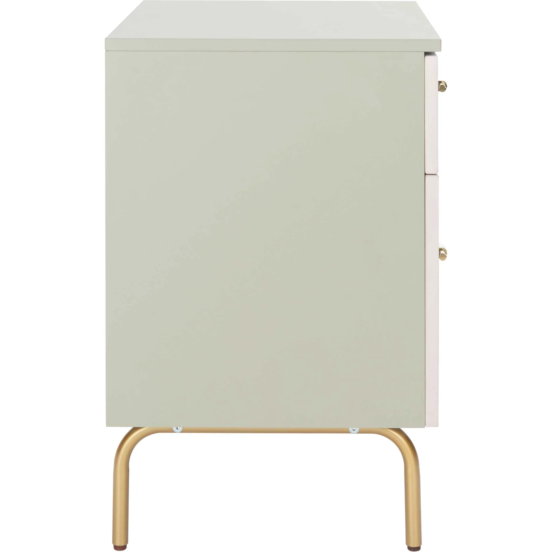Gemma 2 Drawer Nightstand Gray/White Washed - Image 3