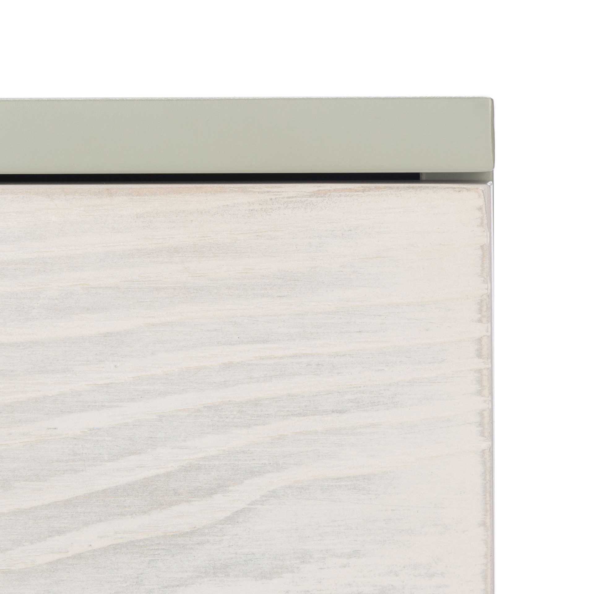 Gemma 2 Drawer Nightstand Gray/White Washed - Image 5