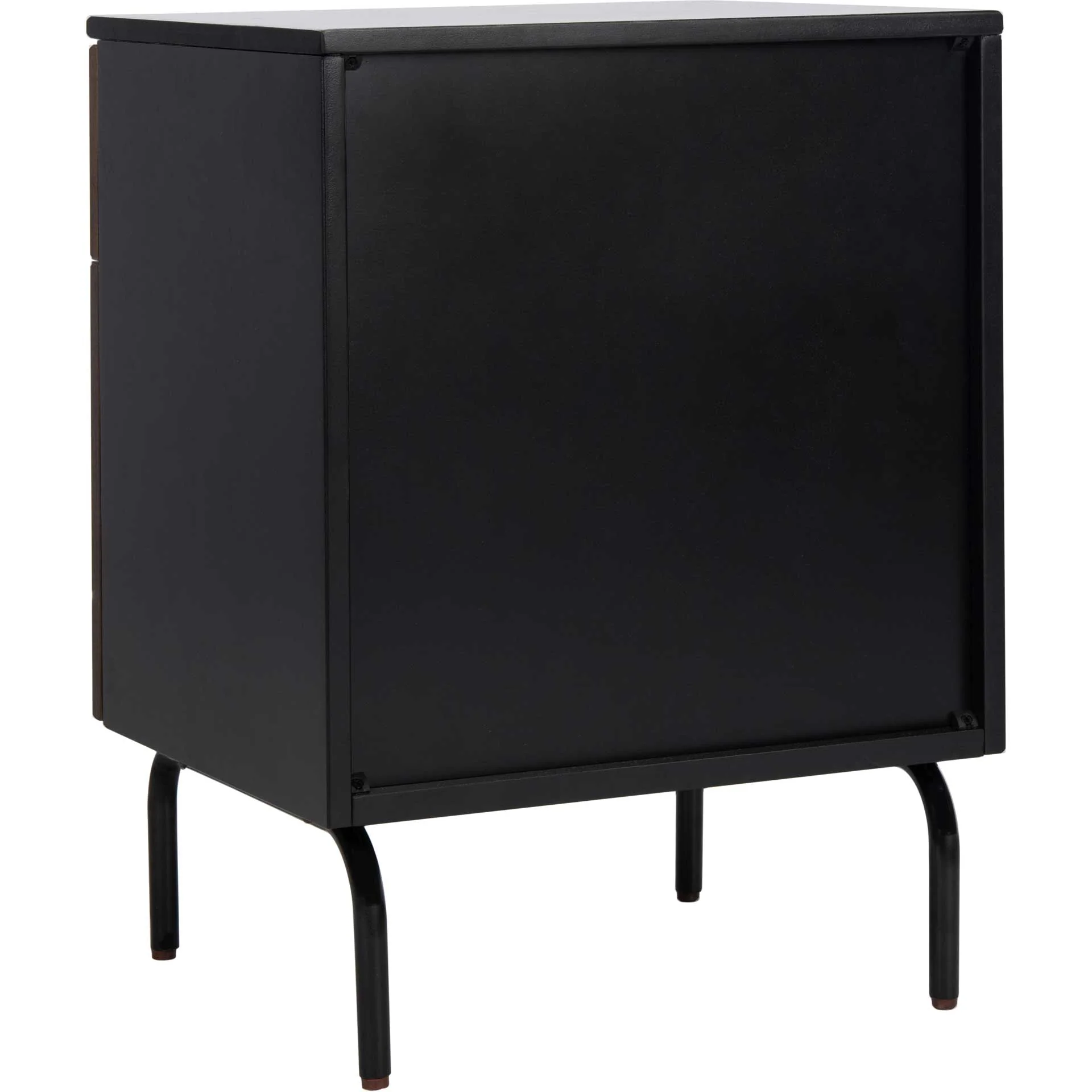 Gemma 2 Drawer Nightstand Walnut/Black - Image 4