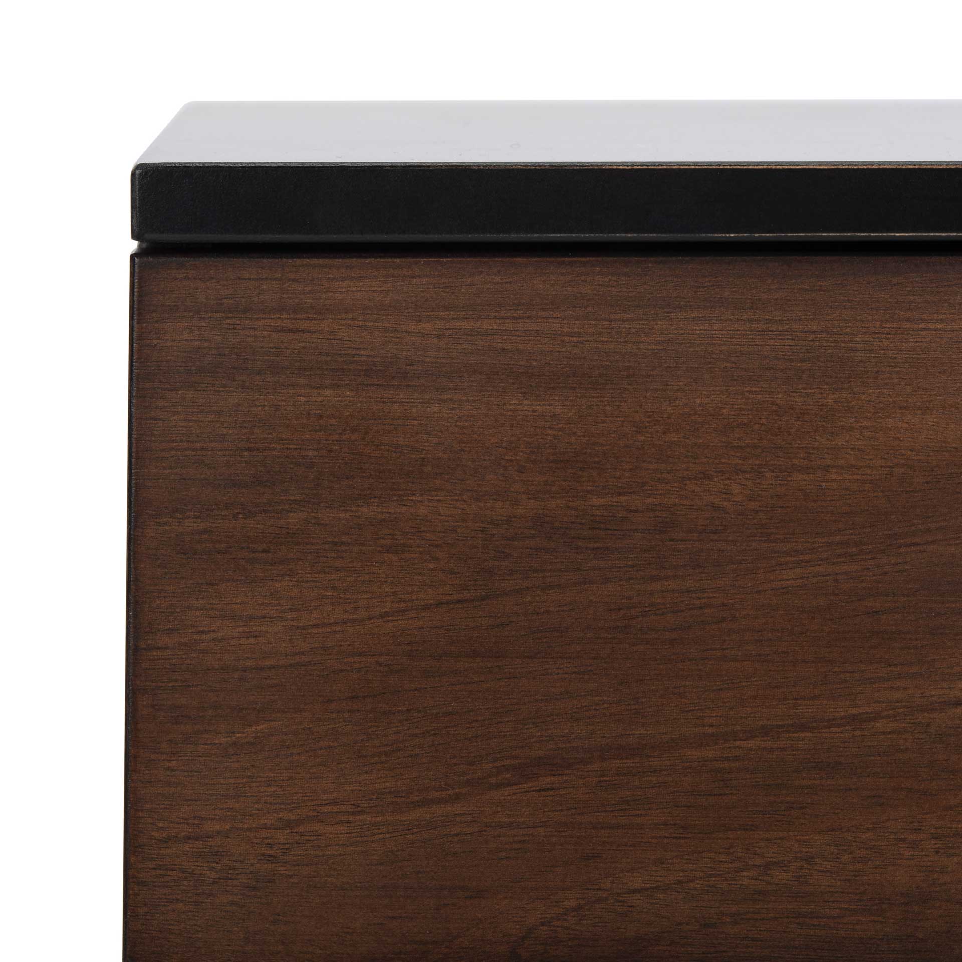 Gemma 2 Drawer Nightstand Walnut/Black - Image 5