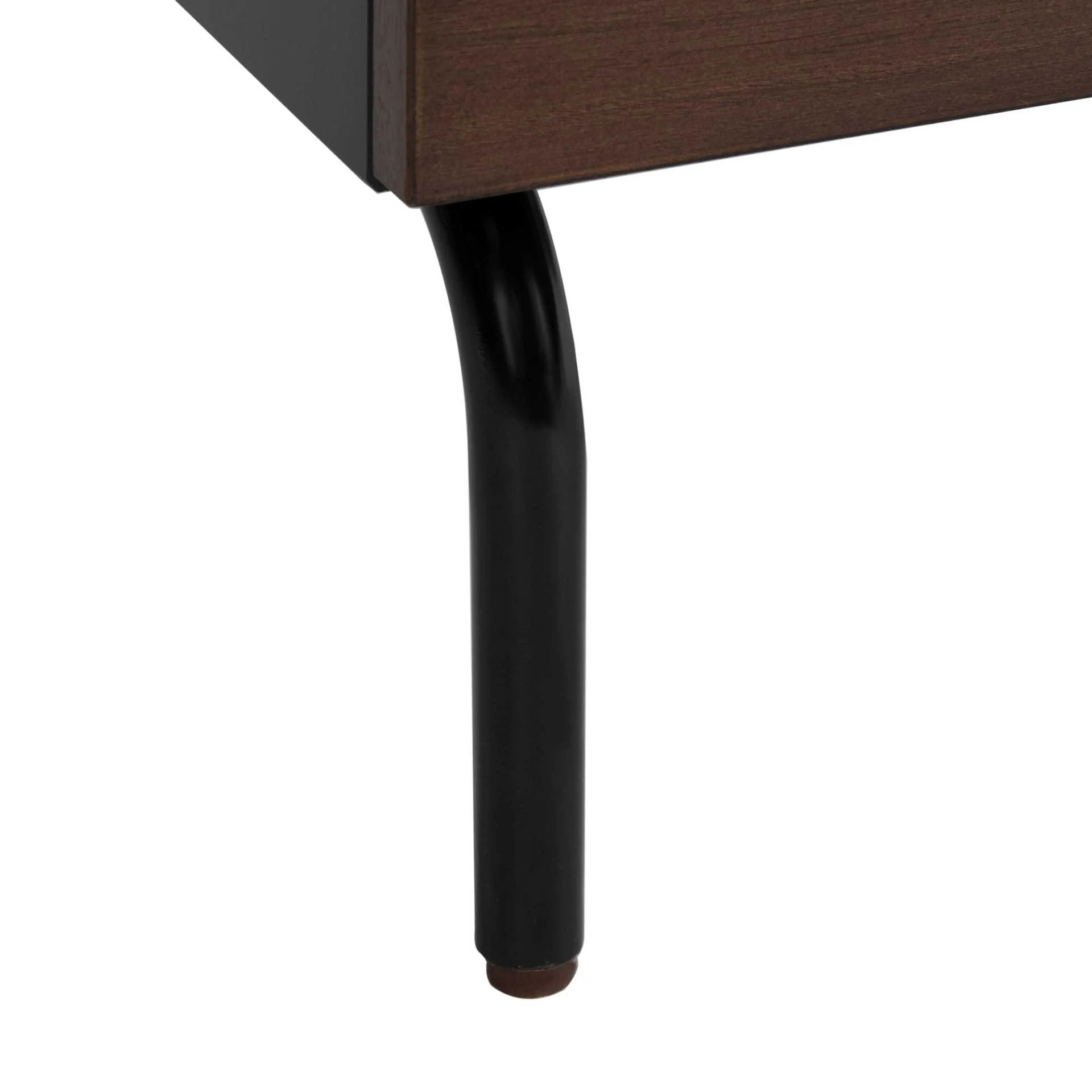 Gemma 2 Drawer Nightstand Walnut/Black - Image 6