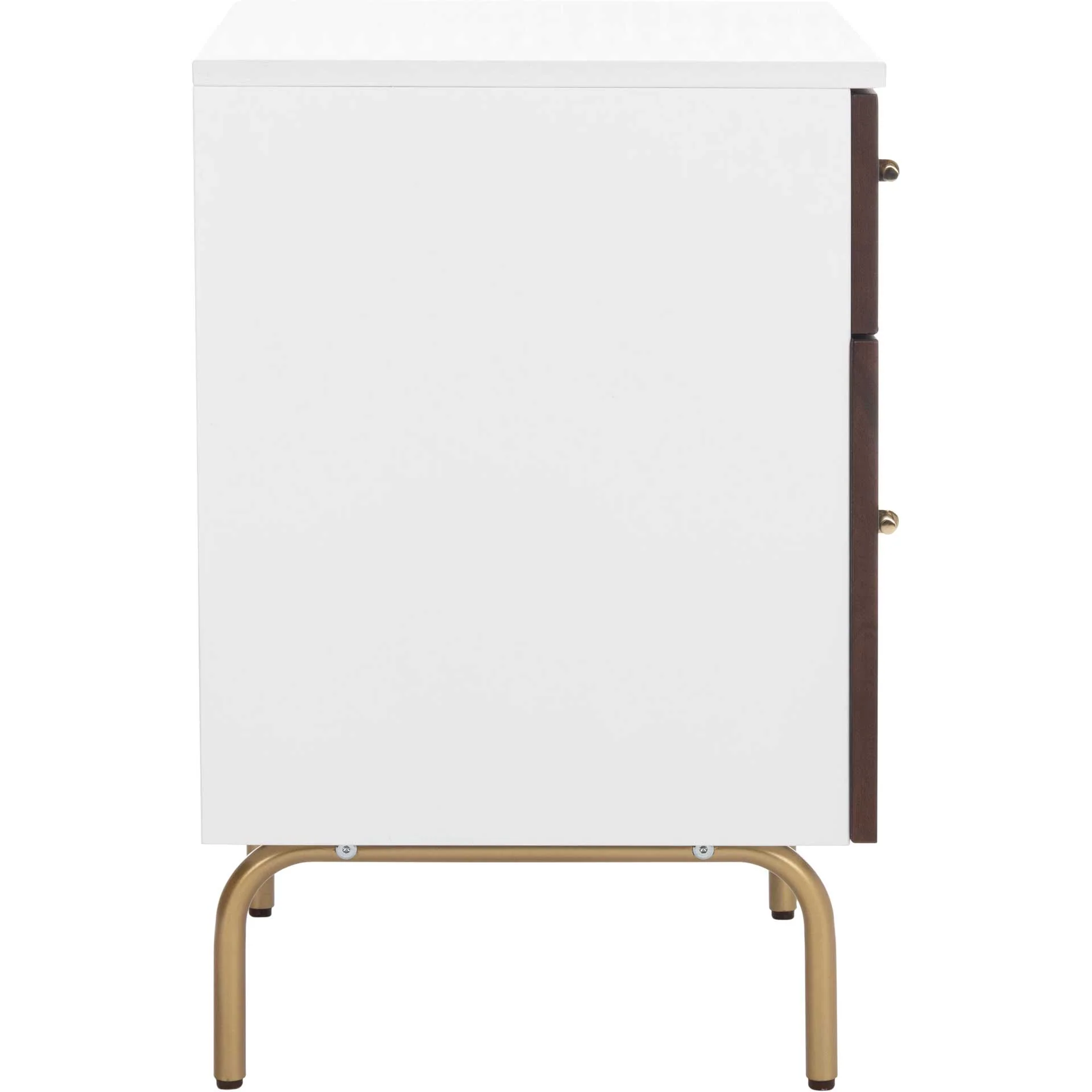 Gemma 2 Drawer Nightstand Walnut/White - Image 3