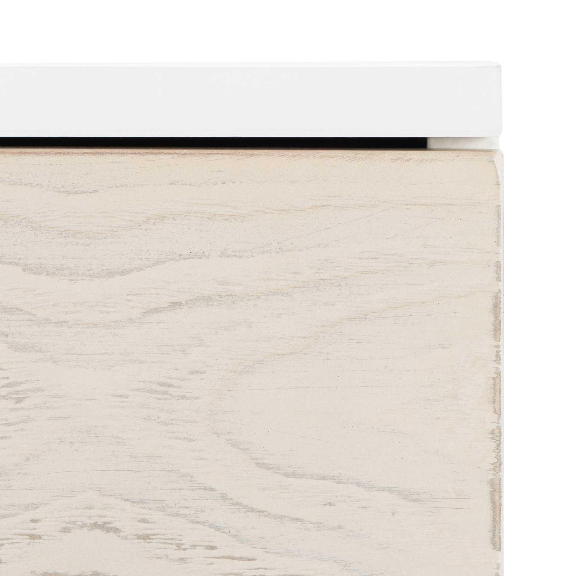 Gemma 2 Drawer Nightstand White/White Washed - Image 5