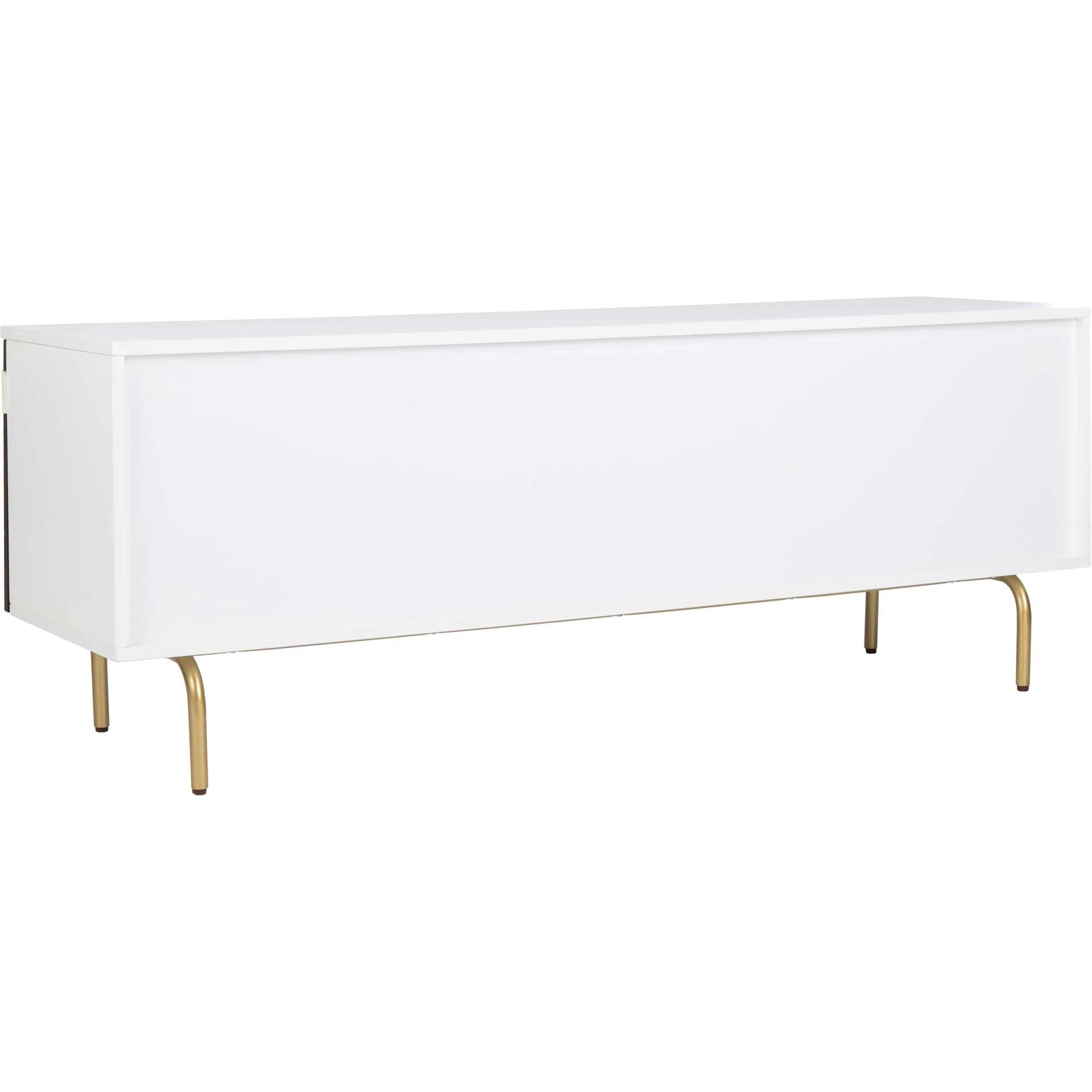 Gemma TV Stand Walnut/White/Gold - Image 5