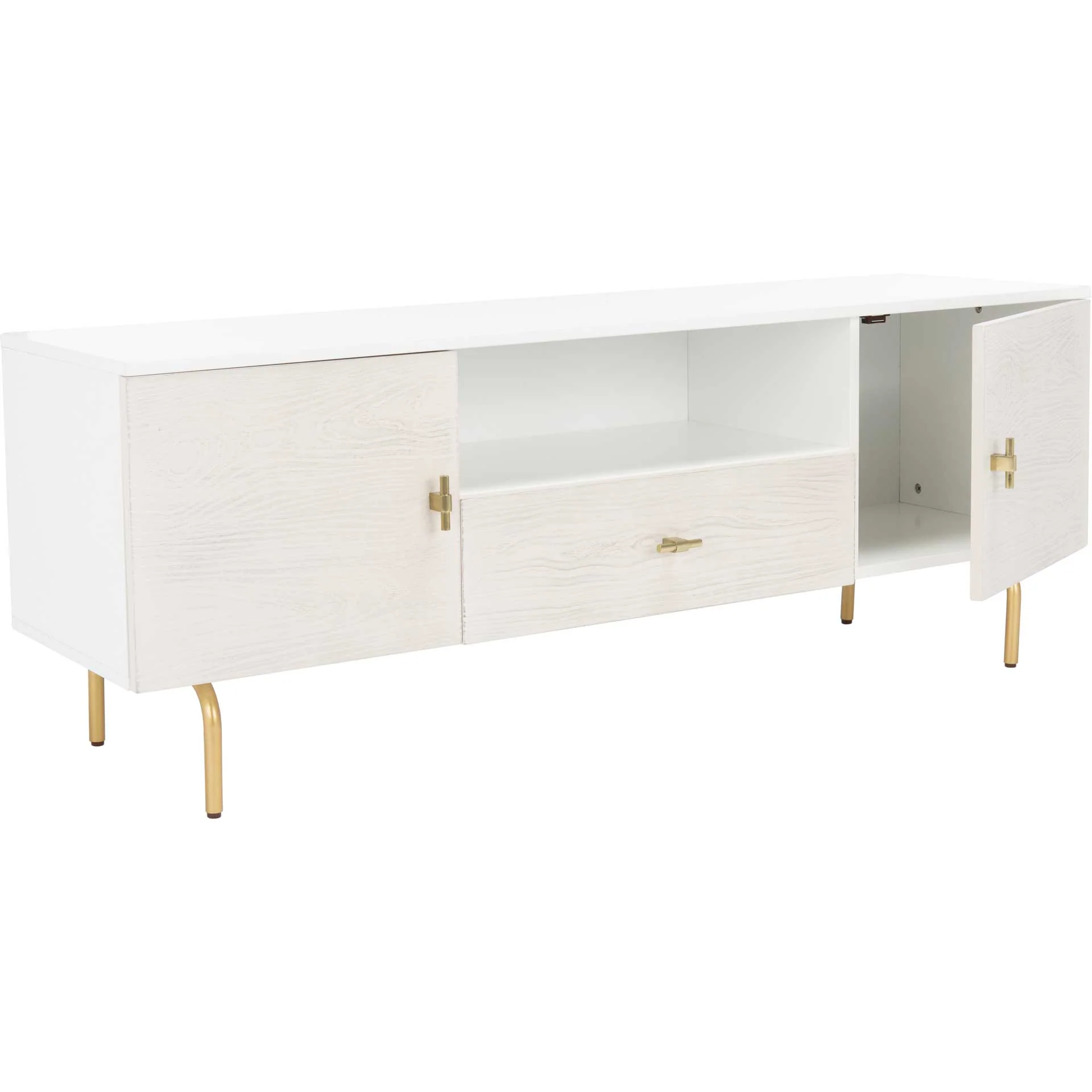 Gemma TV Stand White/White Washed - Image 2