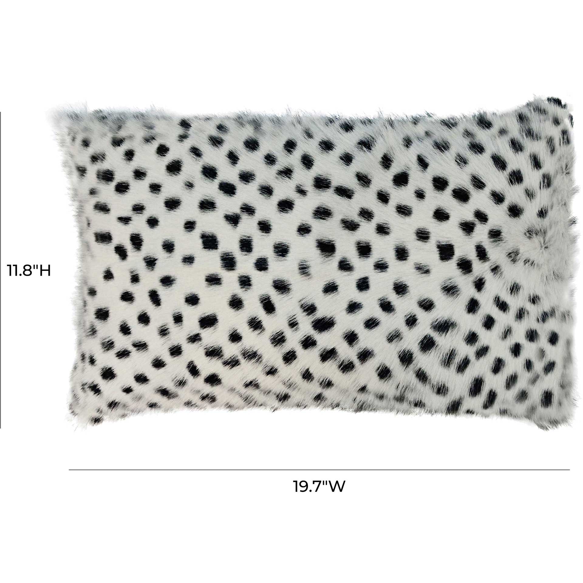 Genesis Goatskin Pillow White Leopard - Image 2