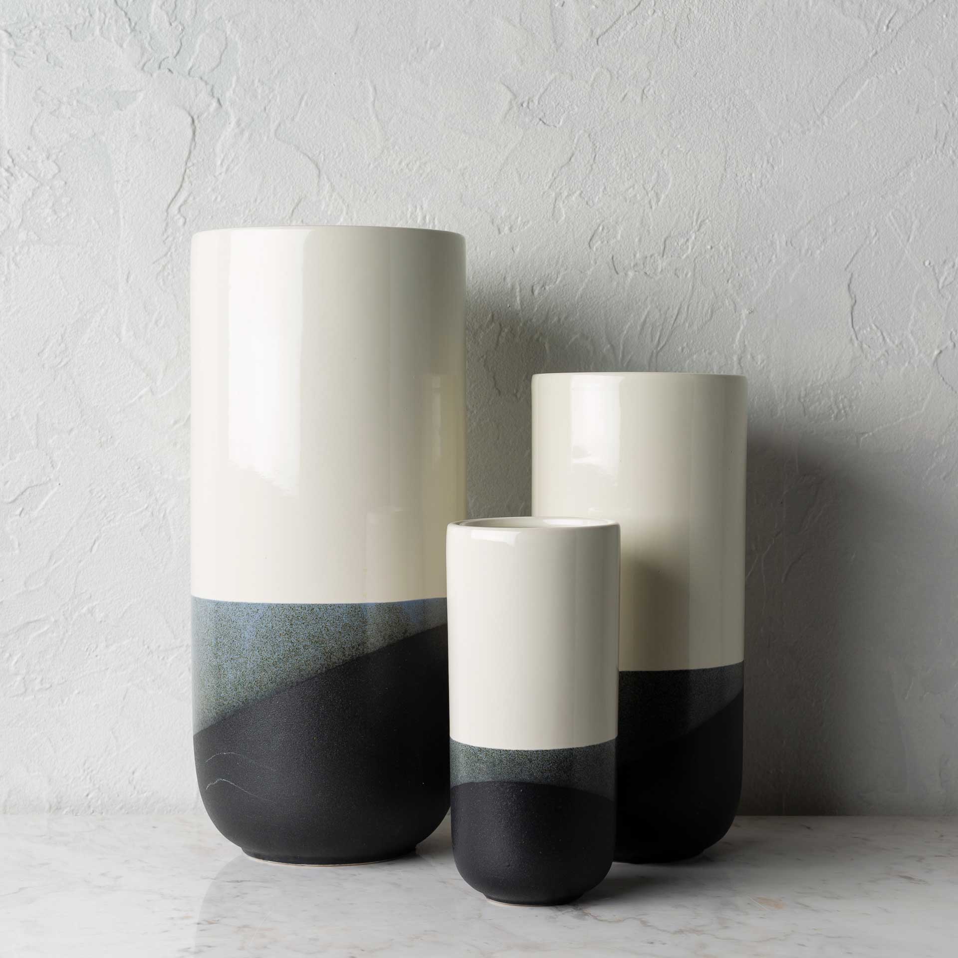 Genevieve Vase Cream/Black - Image 2