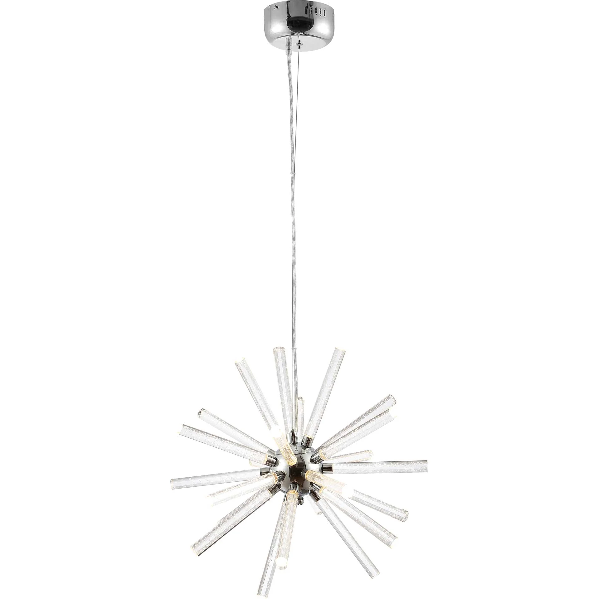 Genevra LED Pendant Chrome/Clear - Image 2