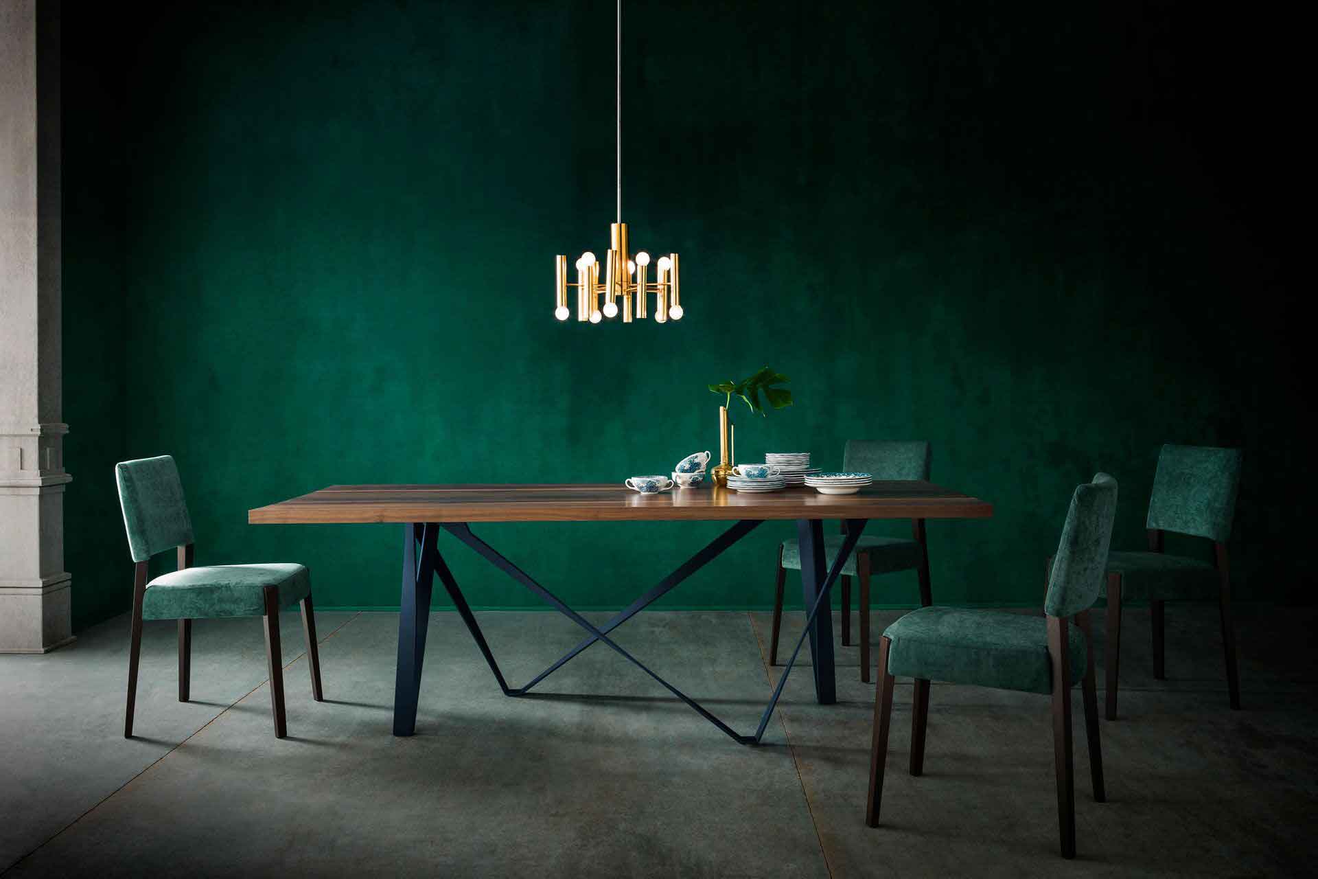 Genoa Dining Table Canaletto Walnut/Deep Ocean - Image 6