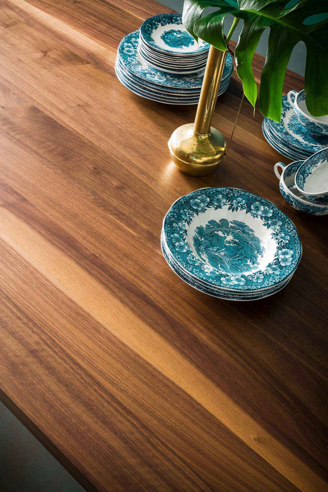 Genoa Dining Table Canaletto Walnut/Deep Ocean - Image 9