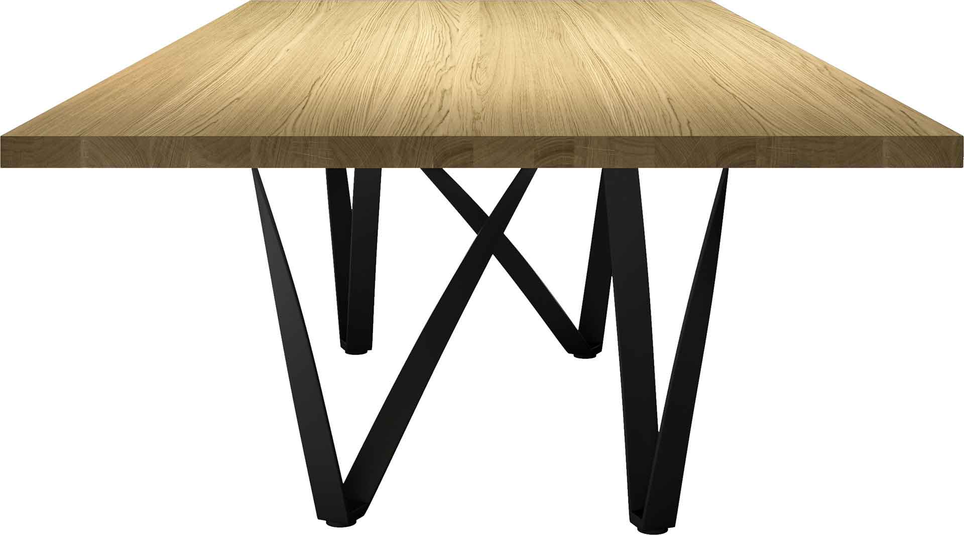 Genoa Dining Table Natural Oak/Anthracite - Image 2