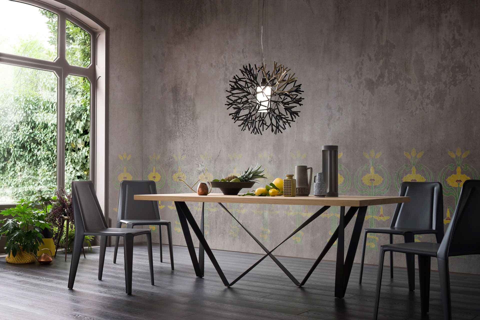 Genoa Dining Table Natural Oak/Anthracite - Image 3
