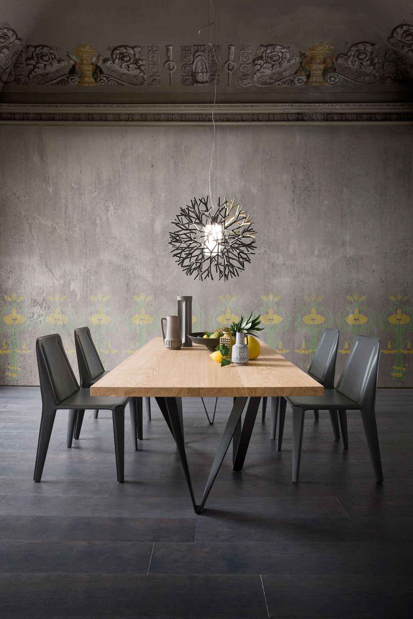 Genoa Dining Table Natural Oak/Anthracite - Image 4
