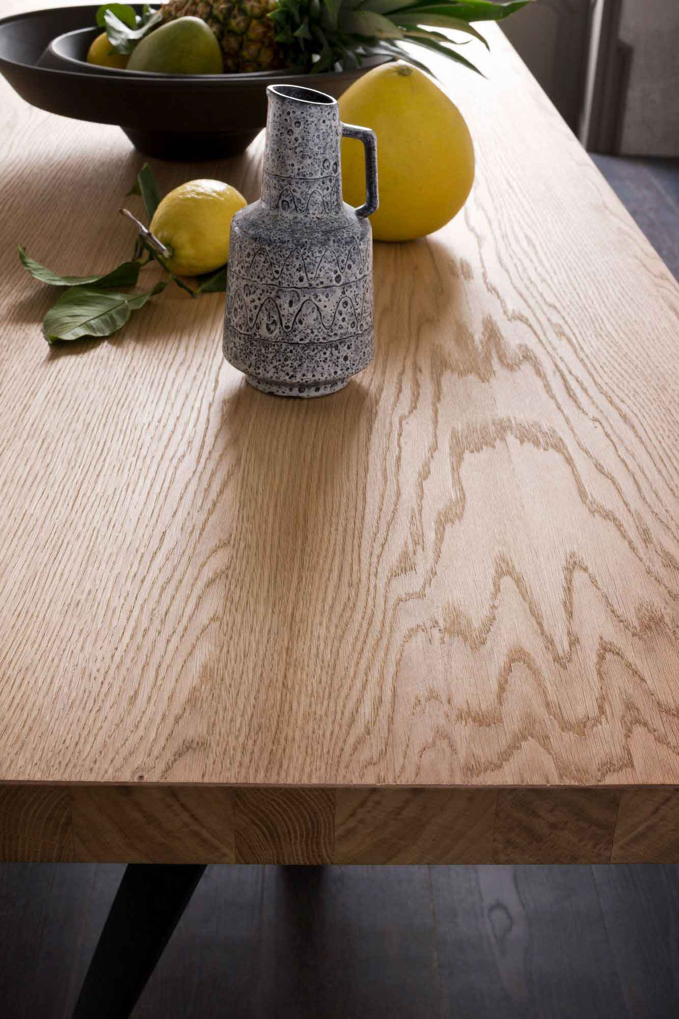 Genoa Dining Table Natural Oak/Anthracite - Image 5