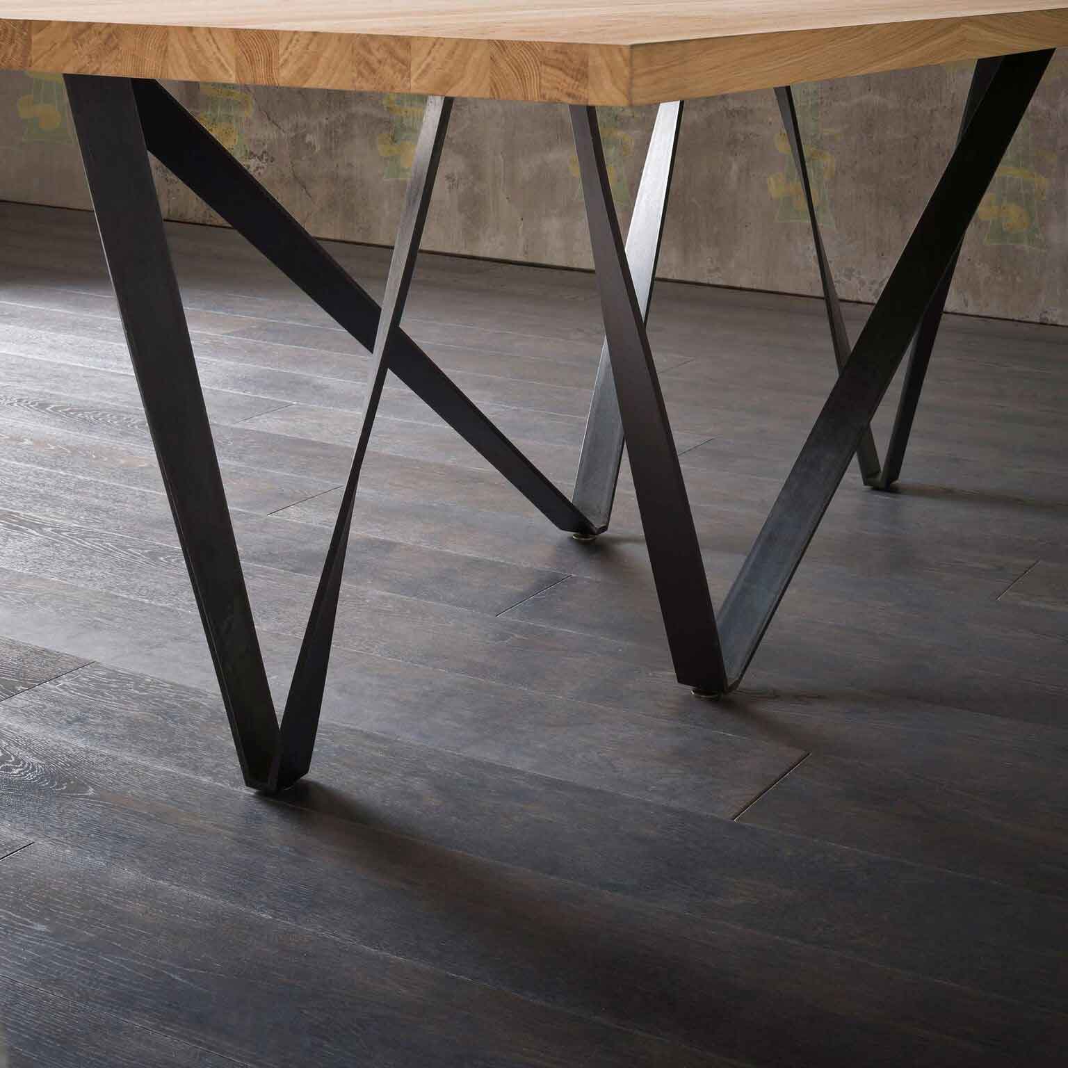Genoa Dining Table Natural Oak/Anthracite - Image 6