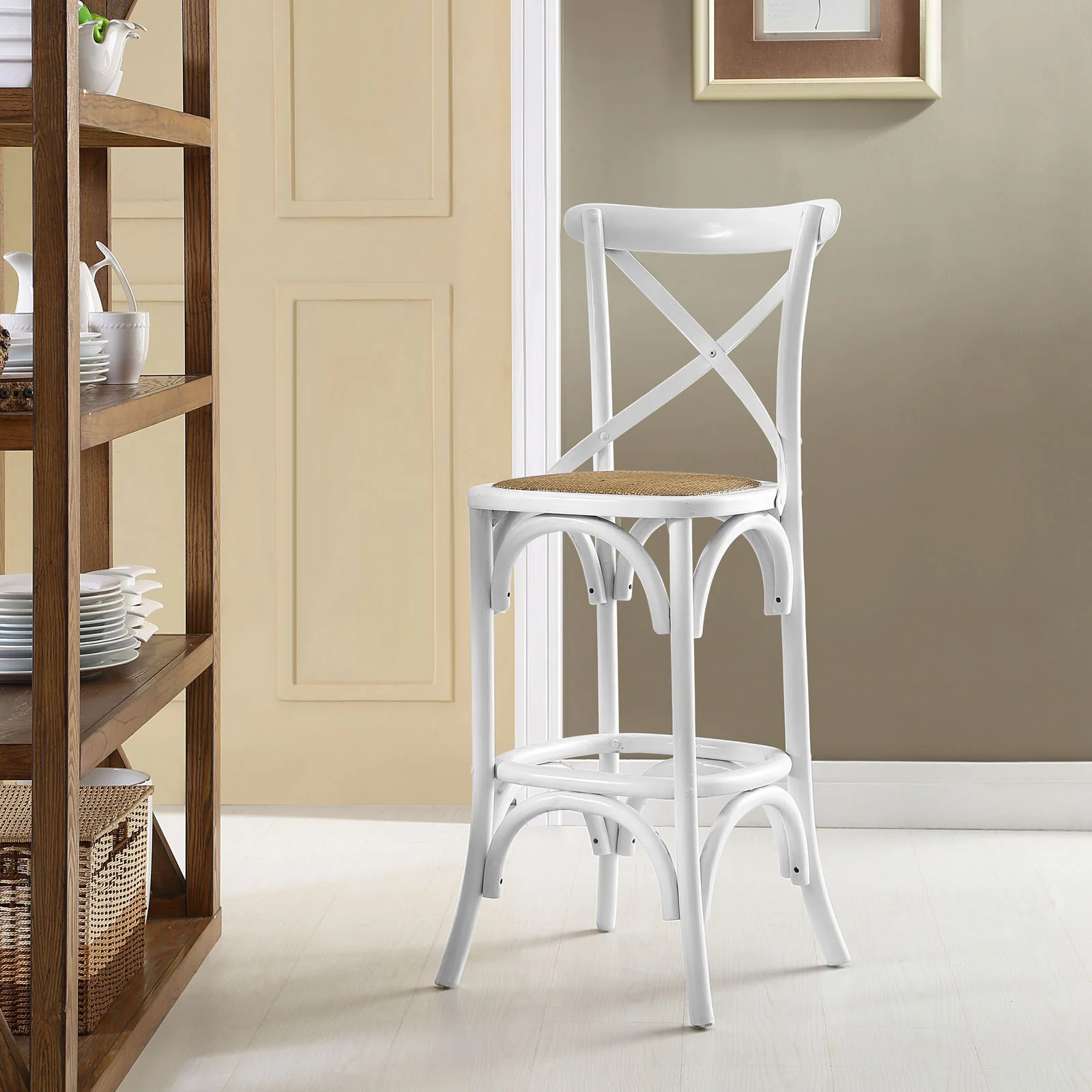 Gentry Bar Stool White - Image 4