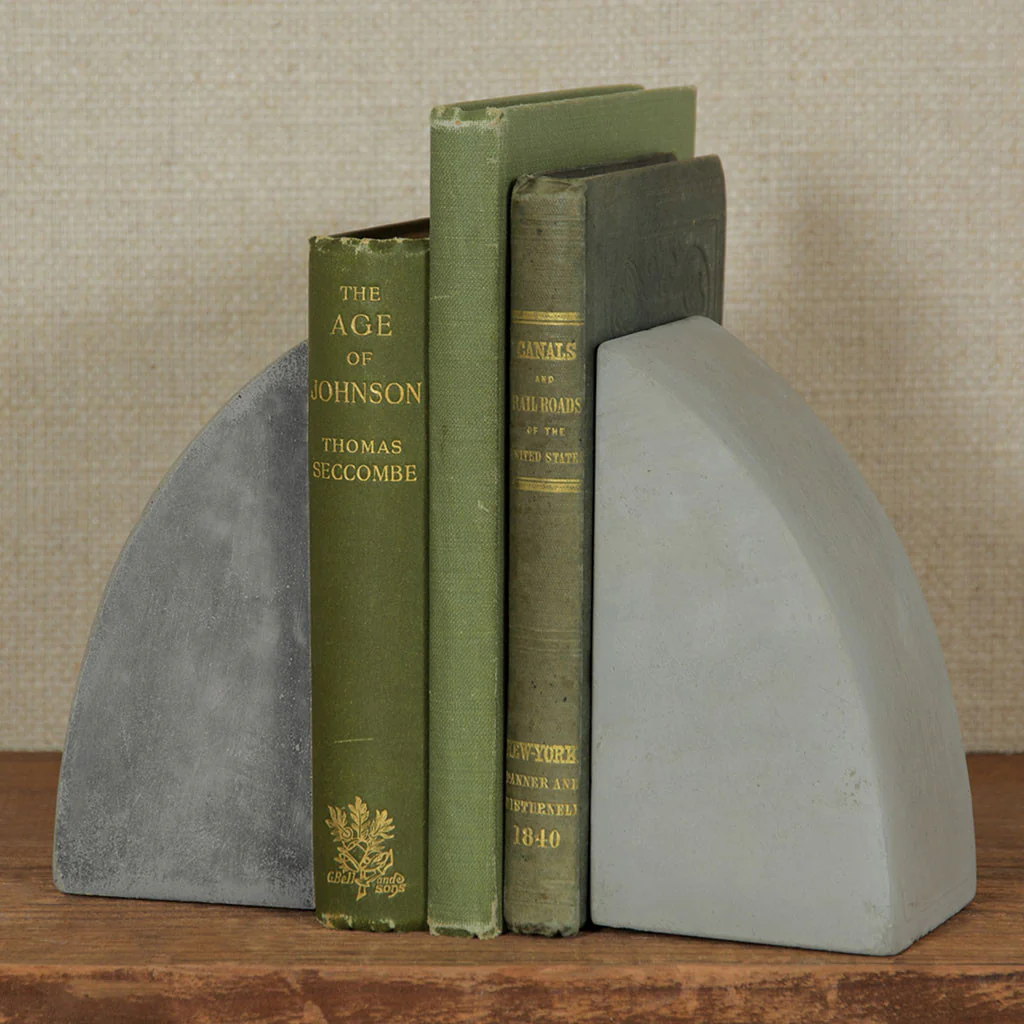 Geometric Cement Bookends Arch - Image 3