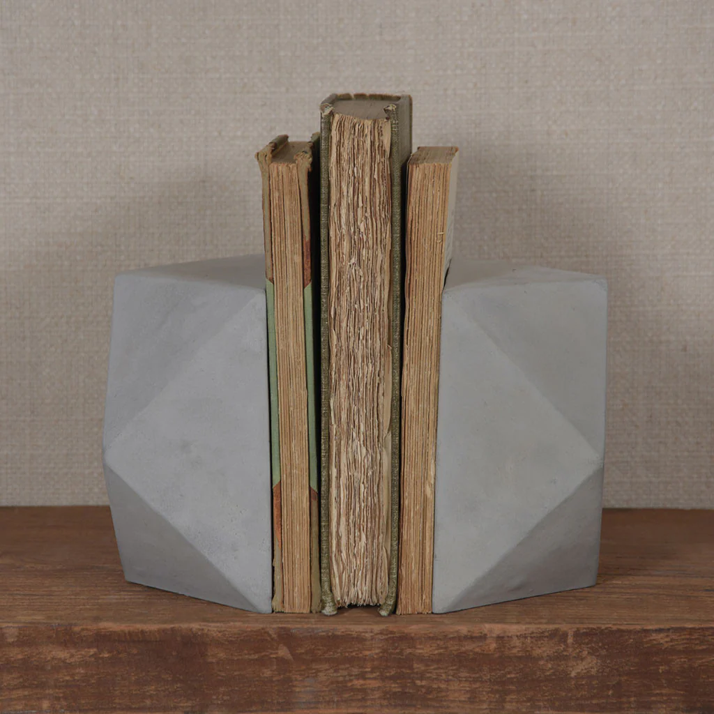 Geometric Cement Bookends Cuboctahedron - Image 3