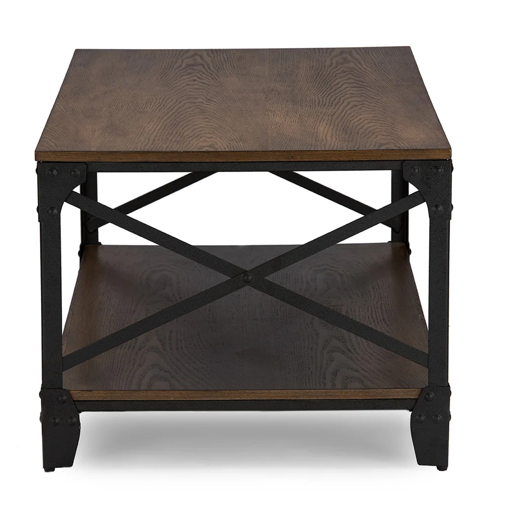 George Vintage Coffee Table Distressed Wood - Image 2