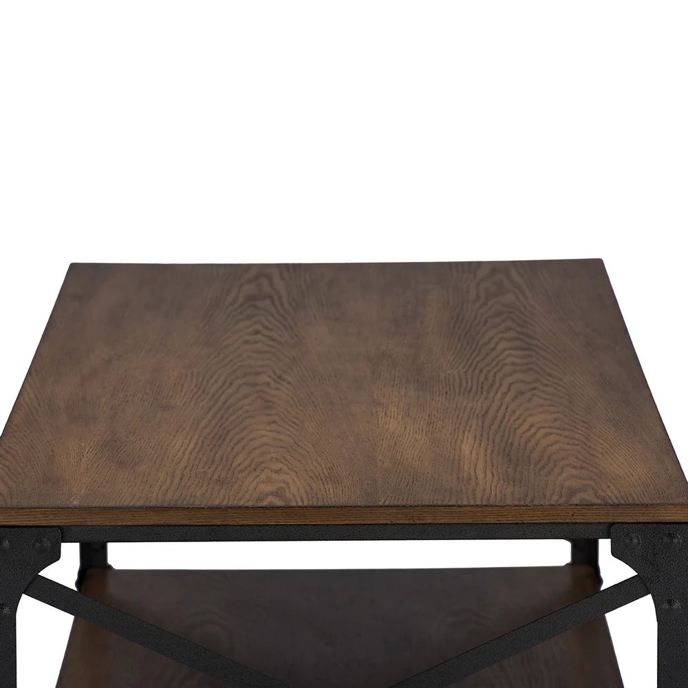George Vintage Coffee Table Distressed Wood - Image 3