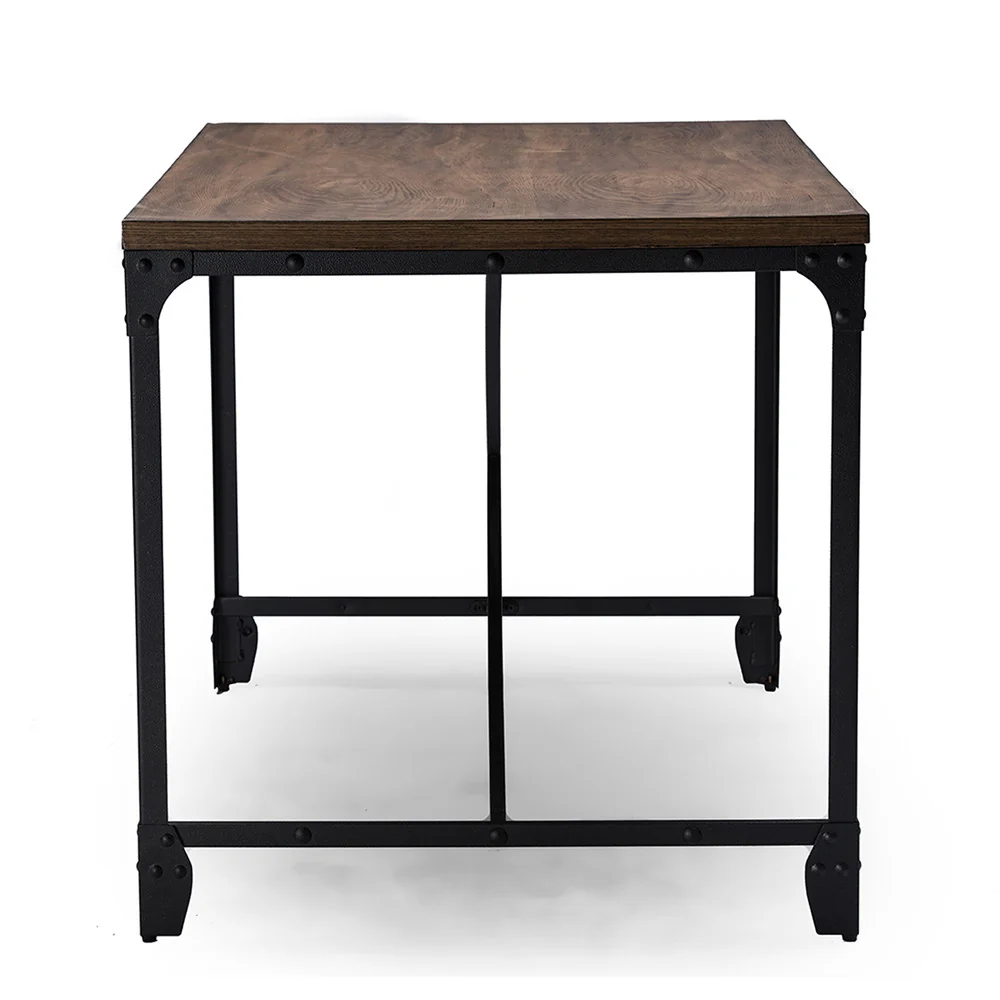 George Vintage Desk Distressed Wood - Image 3