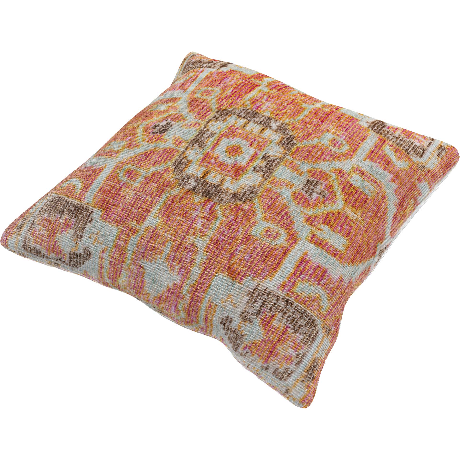 Georgia Pillow Beige/Pale Pink/Teal - Image 2