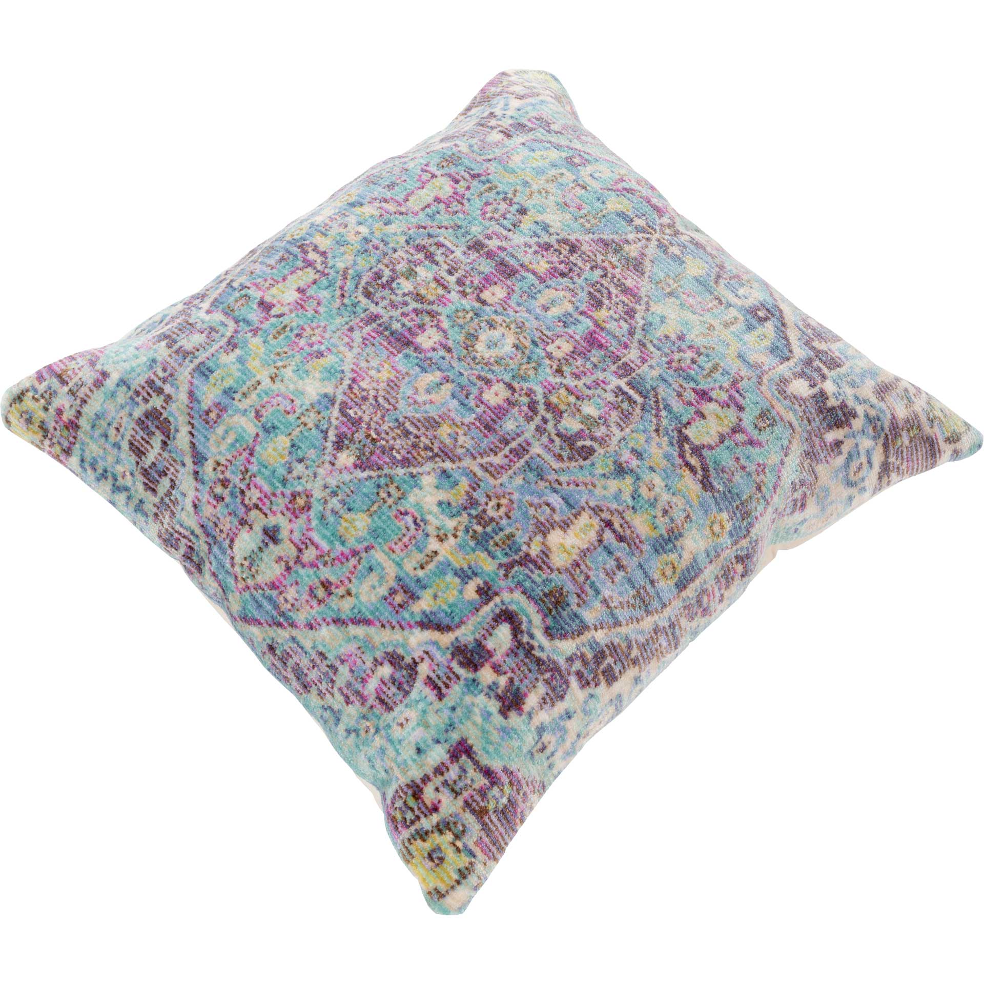Georgia Pillow Bright Pink/Beige/Cream - Image 2