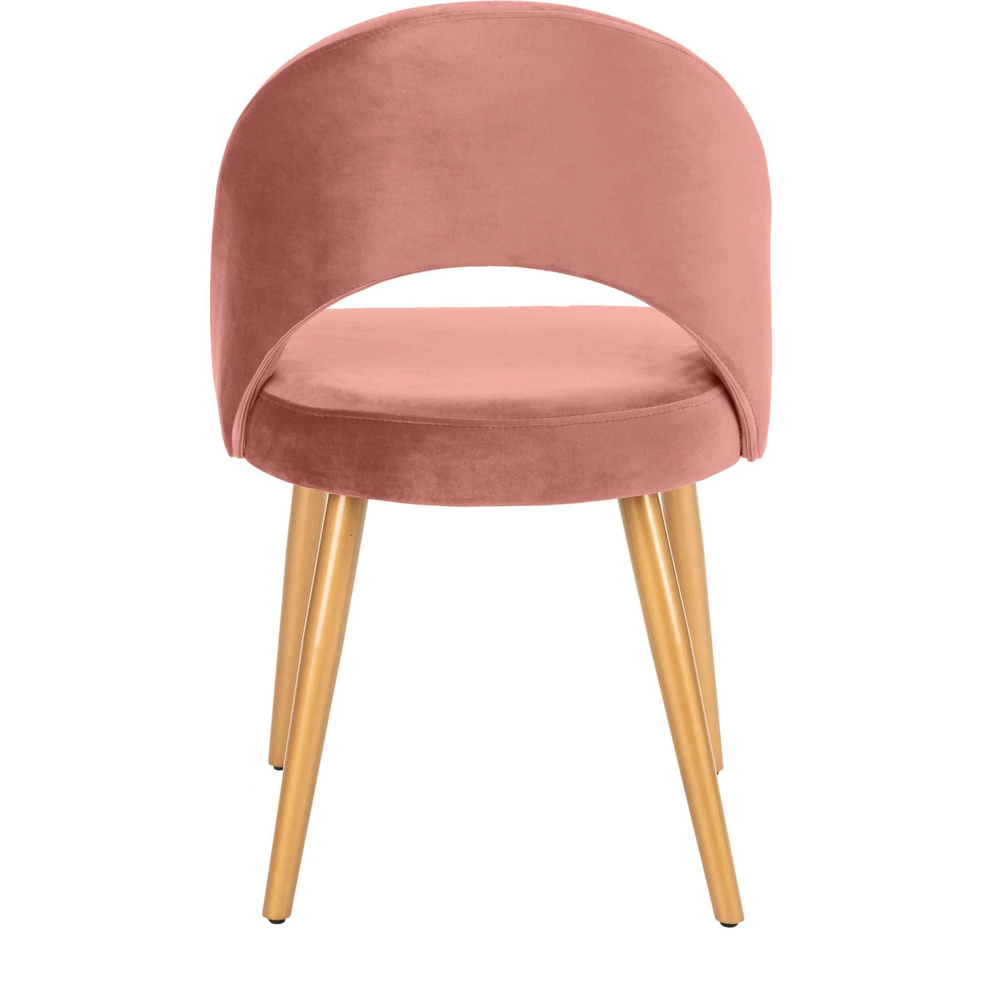 Gia Retro Dining Chair Dusty Rose/Gold (Set of 2) - Image 4