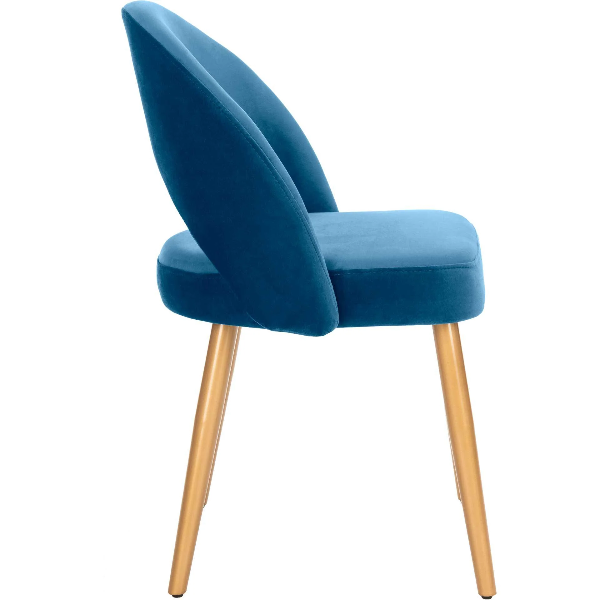 Gia Retro Dining Chair Navy/Gold (Set of 2) - Image 4