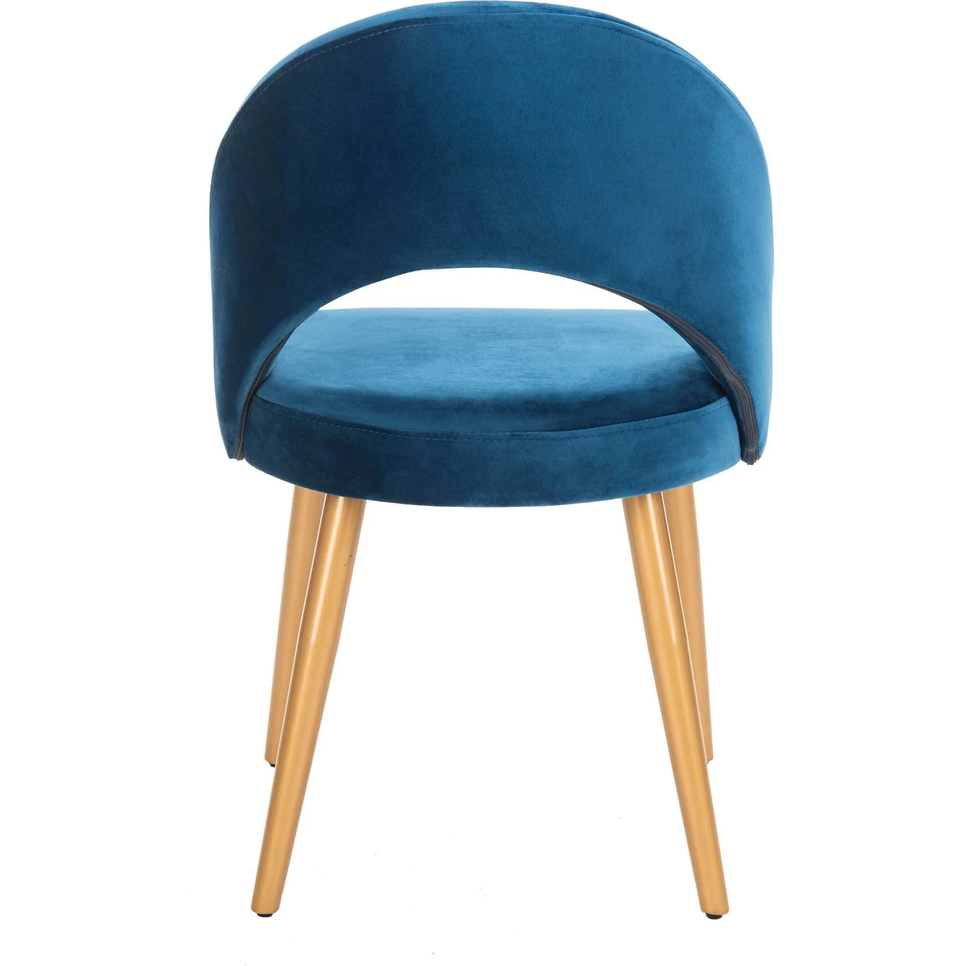 Gia Retro Dining Chair Navy/Gold (Set of 2) - Image 5