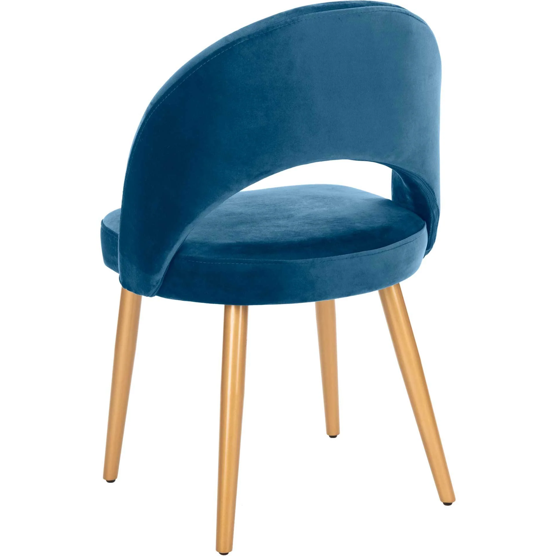 Gia Retro Dining Chair Navy/Gold (Set of 2) - Image 6