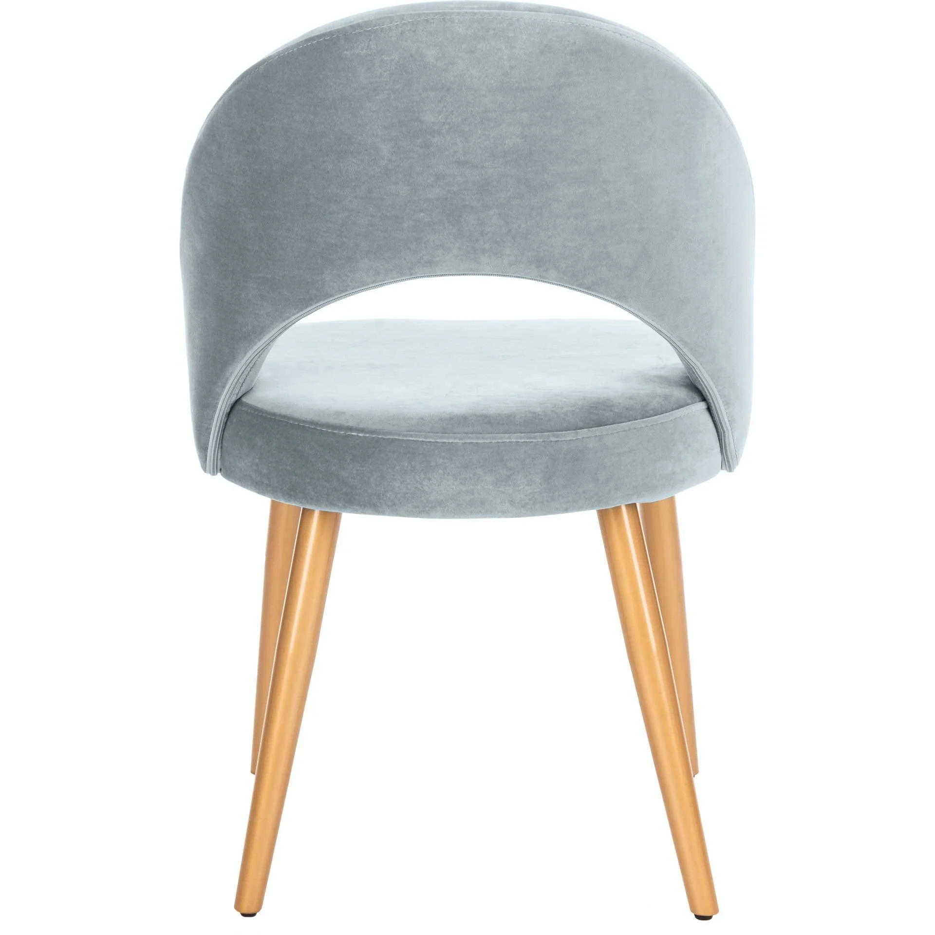 Gia Retro Dining Chair Slate Blue/Gold (Set of 2) - Image 4