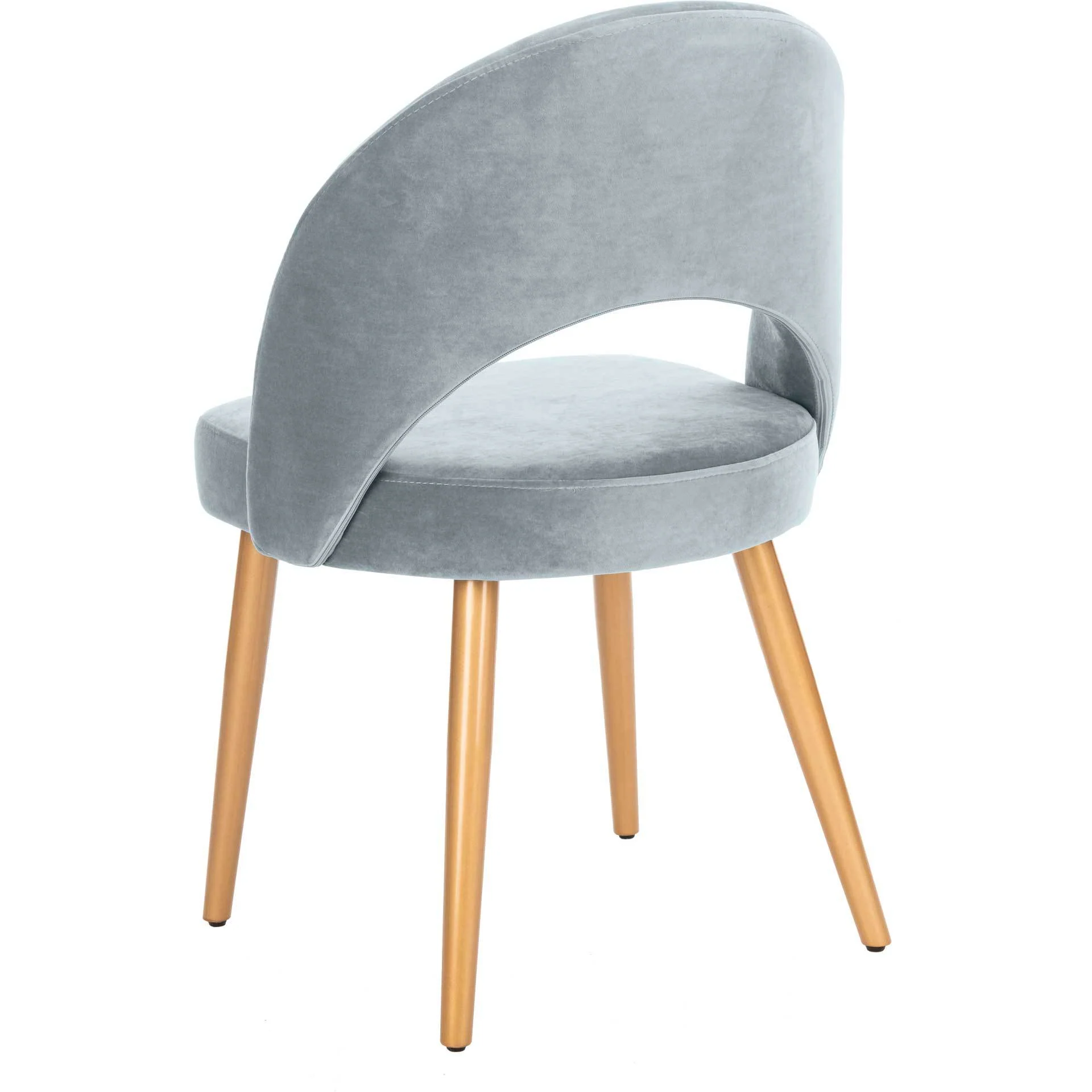 Gia Retro Dining Chair Slate Blue/Gold (Set of 2) - Image 5
