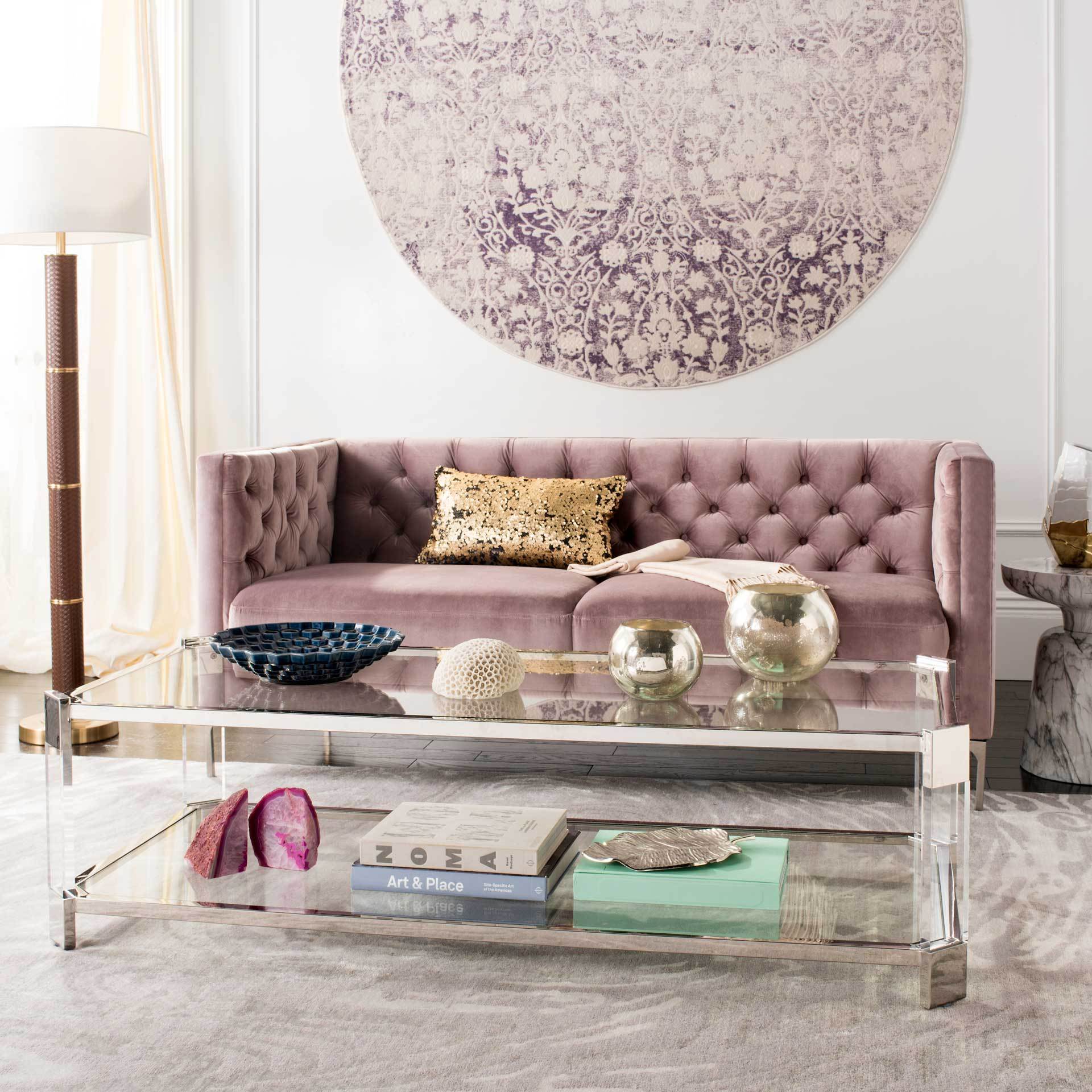 Giada Coffee Table Silver / Clear - Image 6