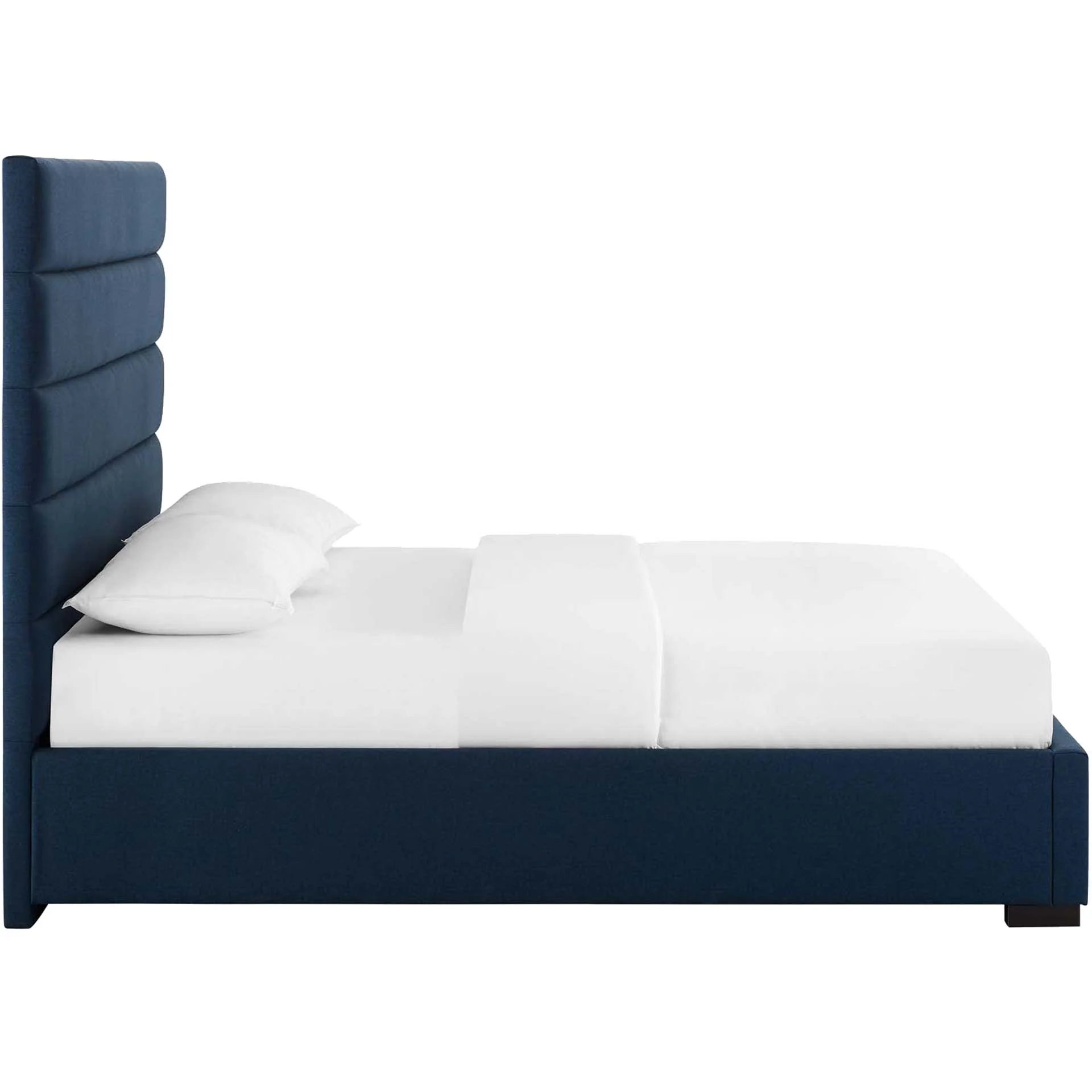 Gianna Upholstered Fabric Platform Bed Blue - Image 3