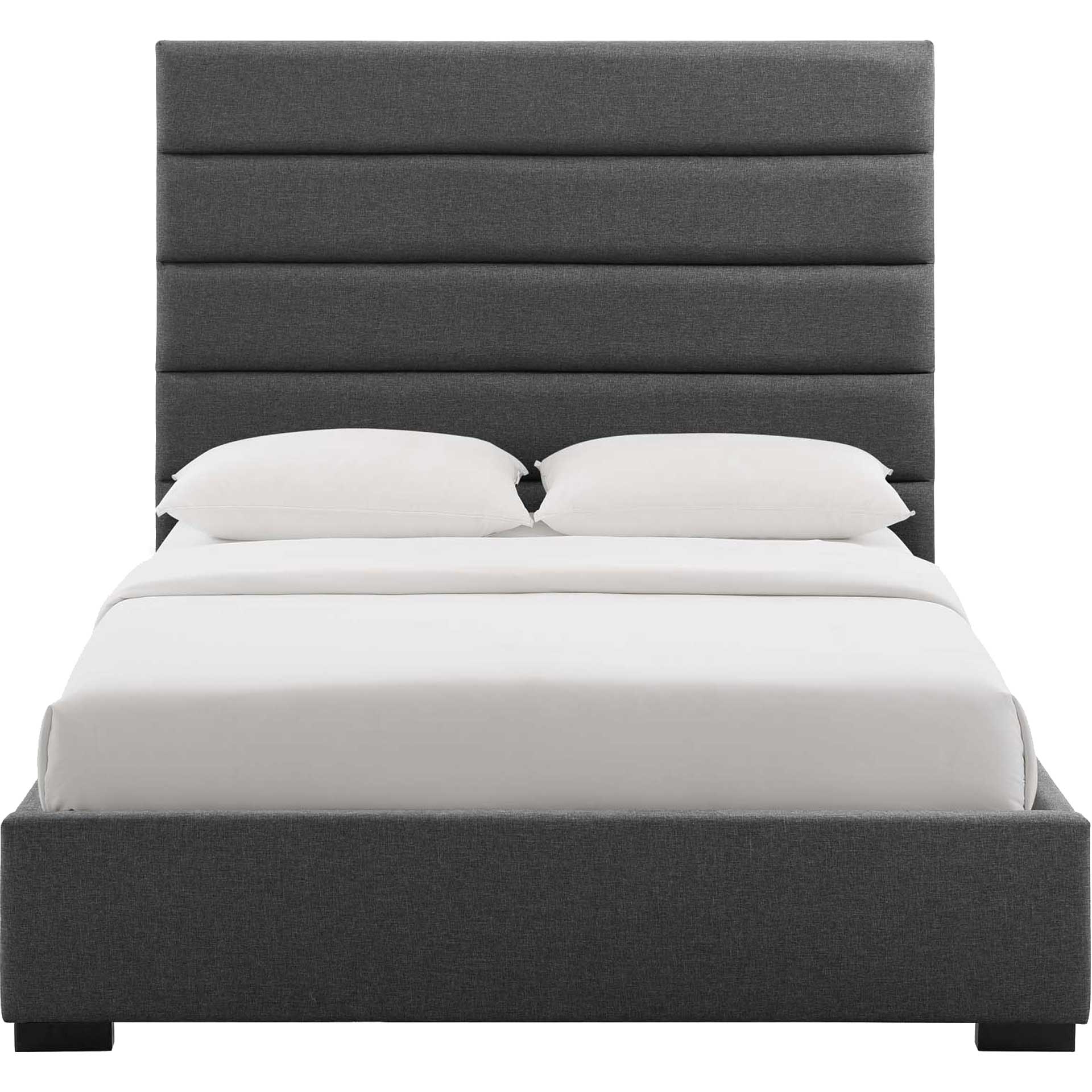 Gianna Upholstered Fabric Platform Bed Gray - Image 2