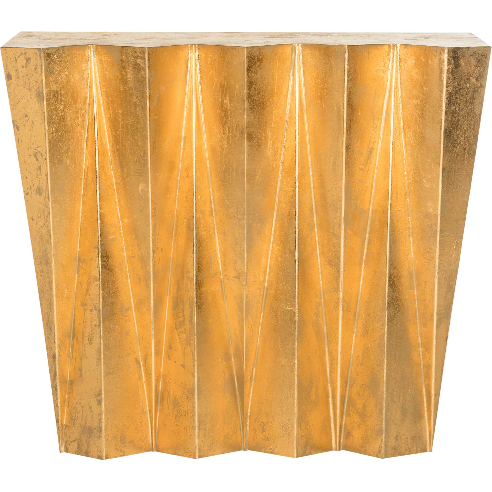 Gideon Hex Console Table Gold - Image 2