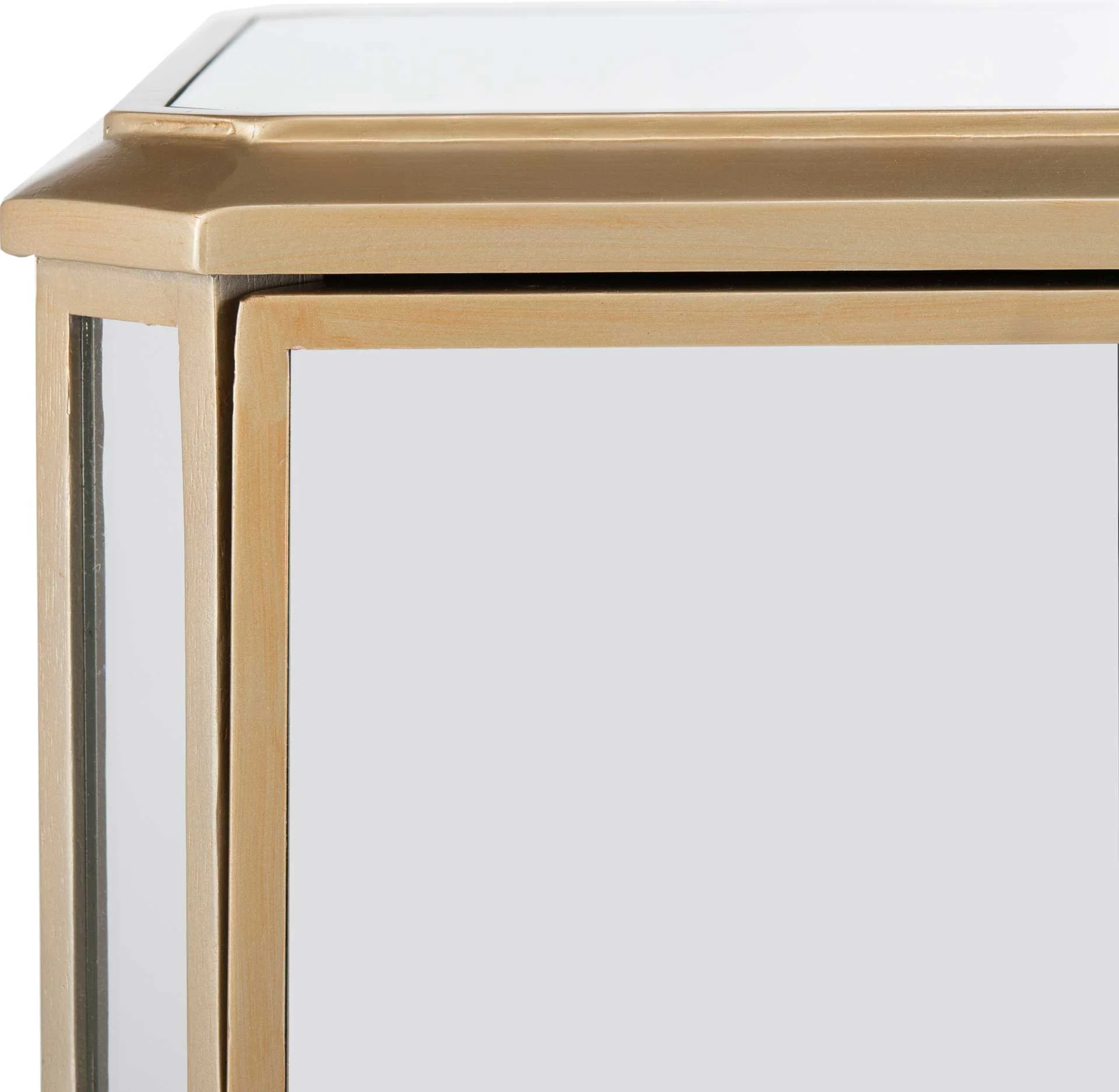 Gino 3 Drawer Mirrored Nightstand Mirror - Image 5