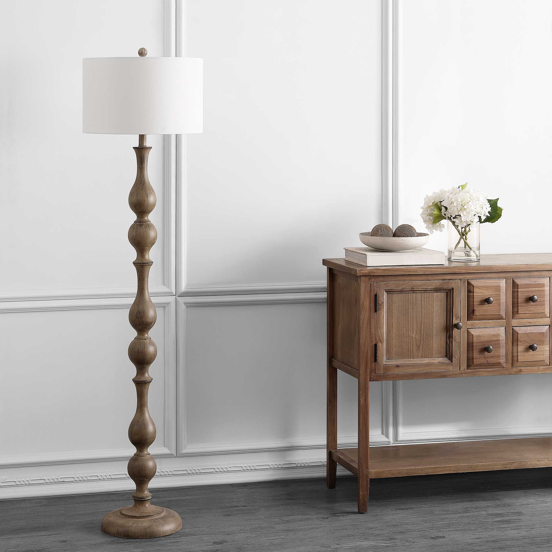 Glacia Floor Lamp Brown - Image 3