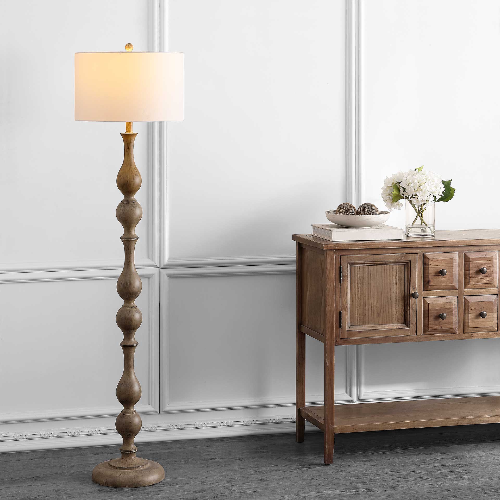 Glacia Floor Lamp Brown - Image 4